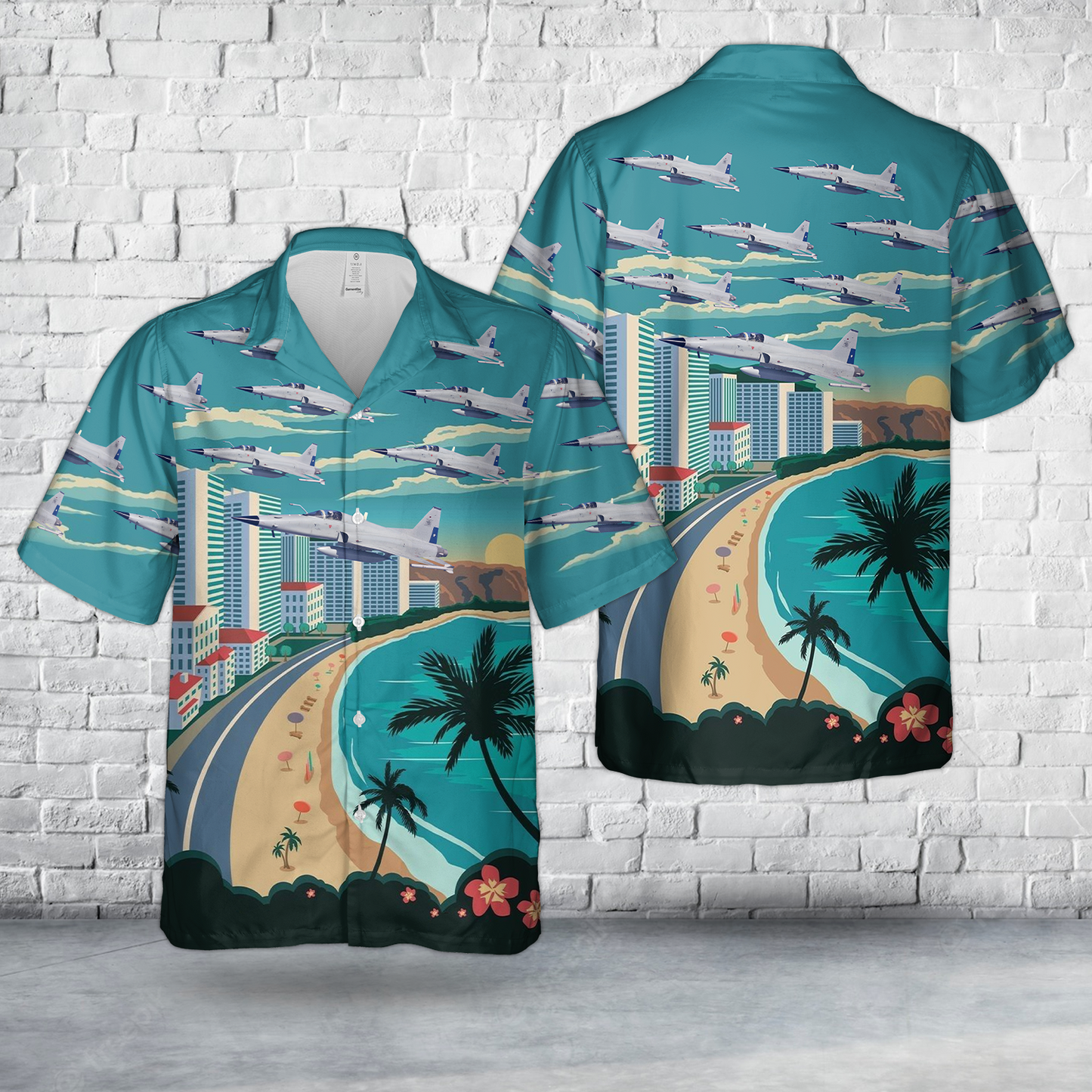 Chilean Air Force Northrop F-5E Tigre III Lofting-2 Hawaiian Shirt