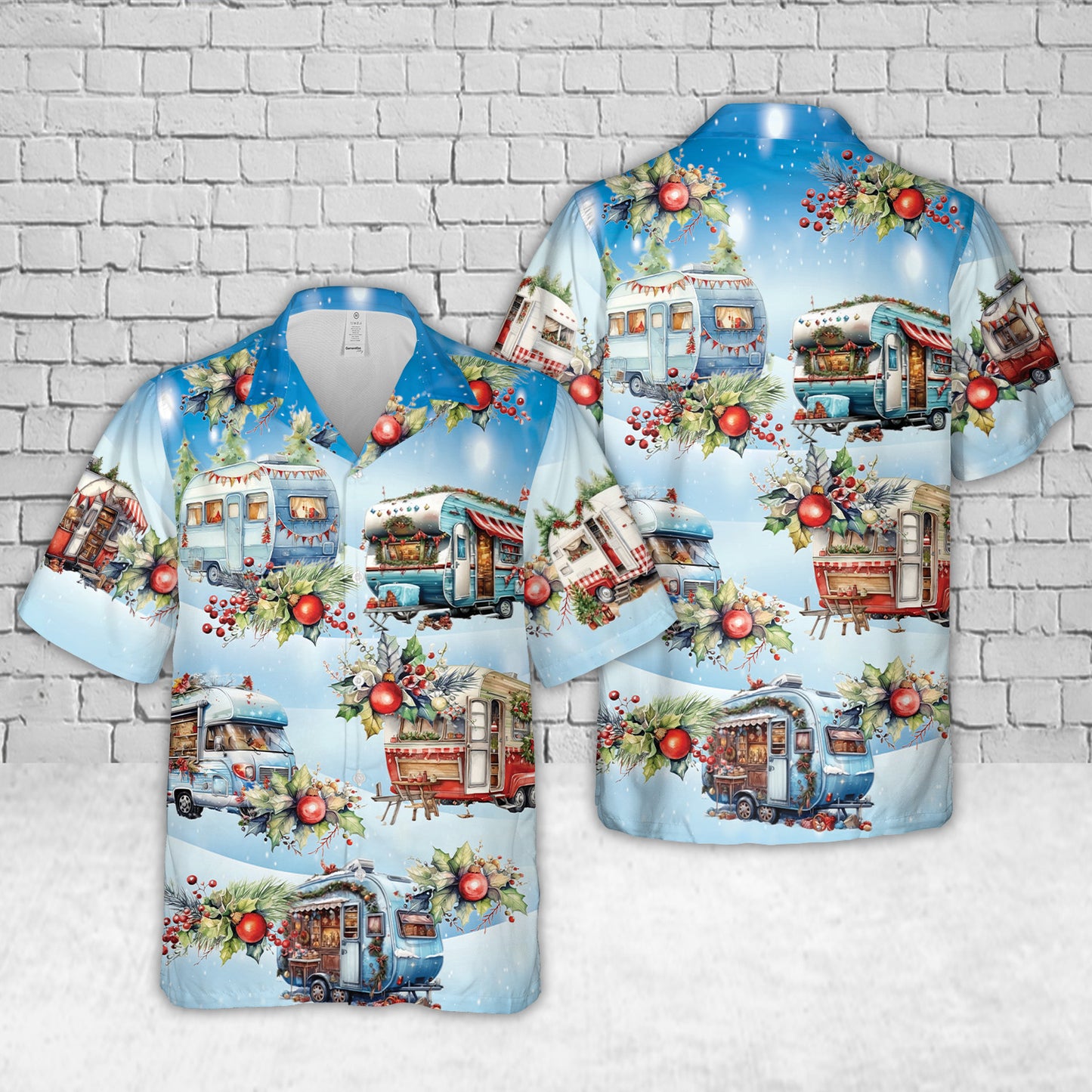 Christmas Adventure Campers Christmas Hawaiian Shirt