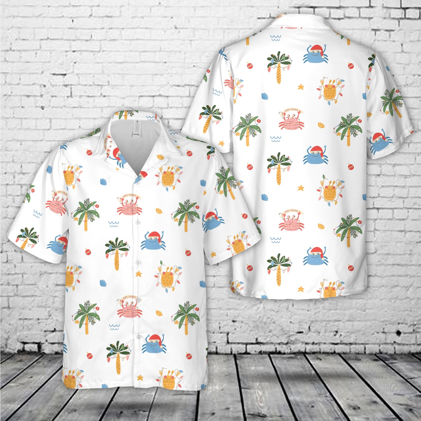 Christmas Crab Hawaiian Shirt