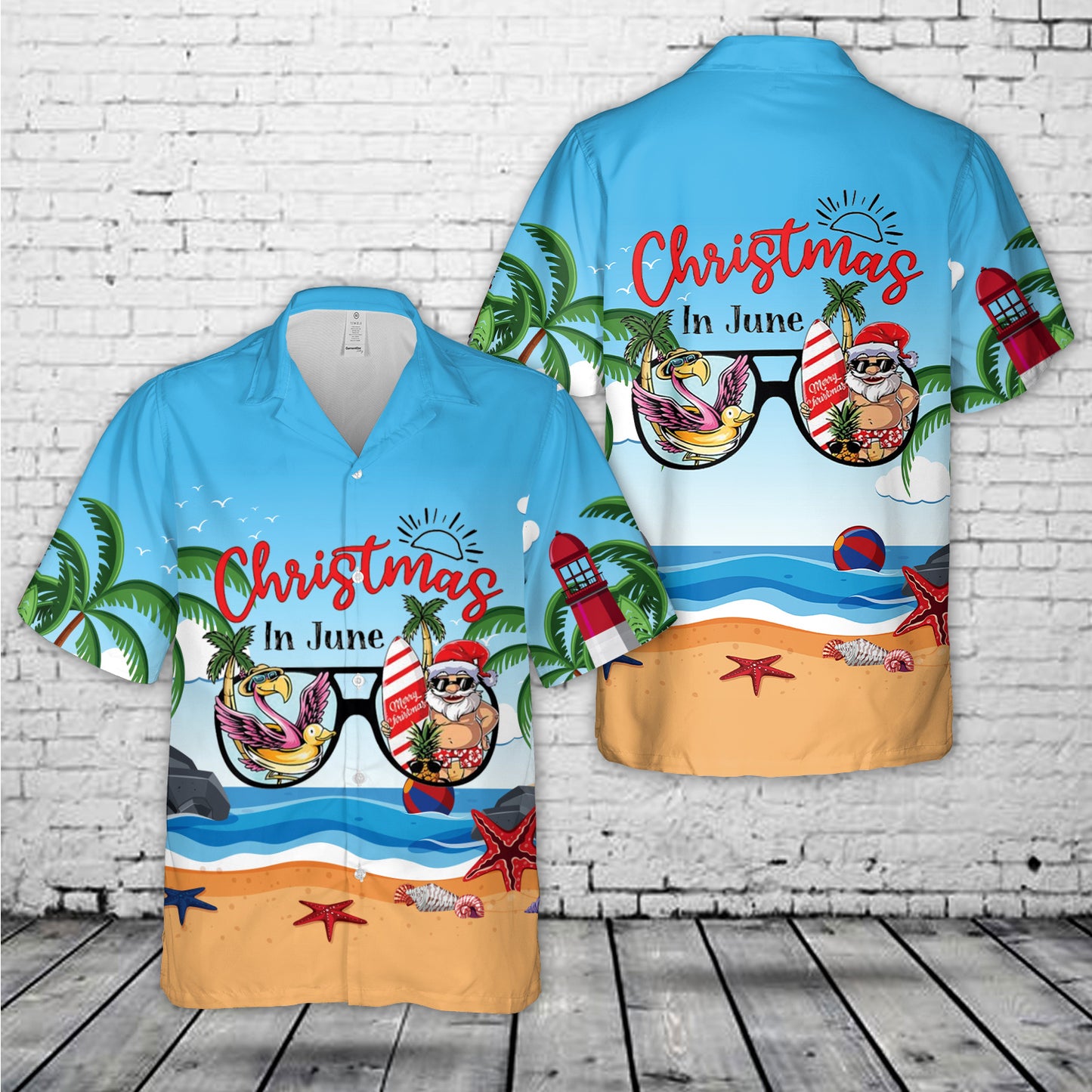 Christmas In July Hawaiian Shirt