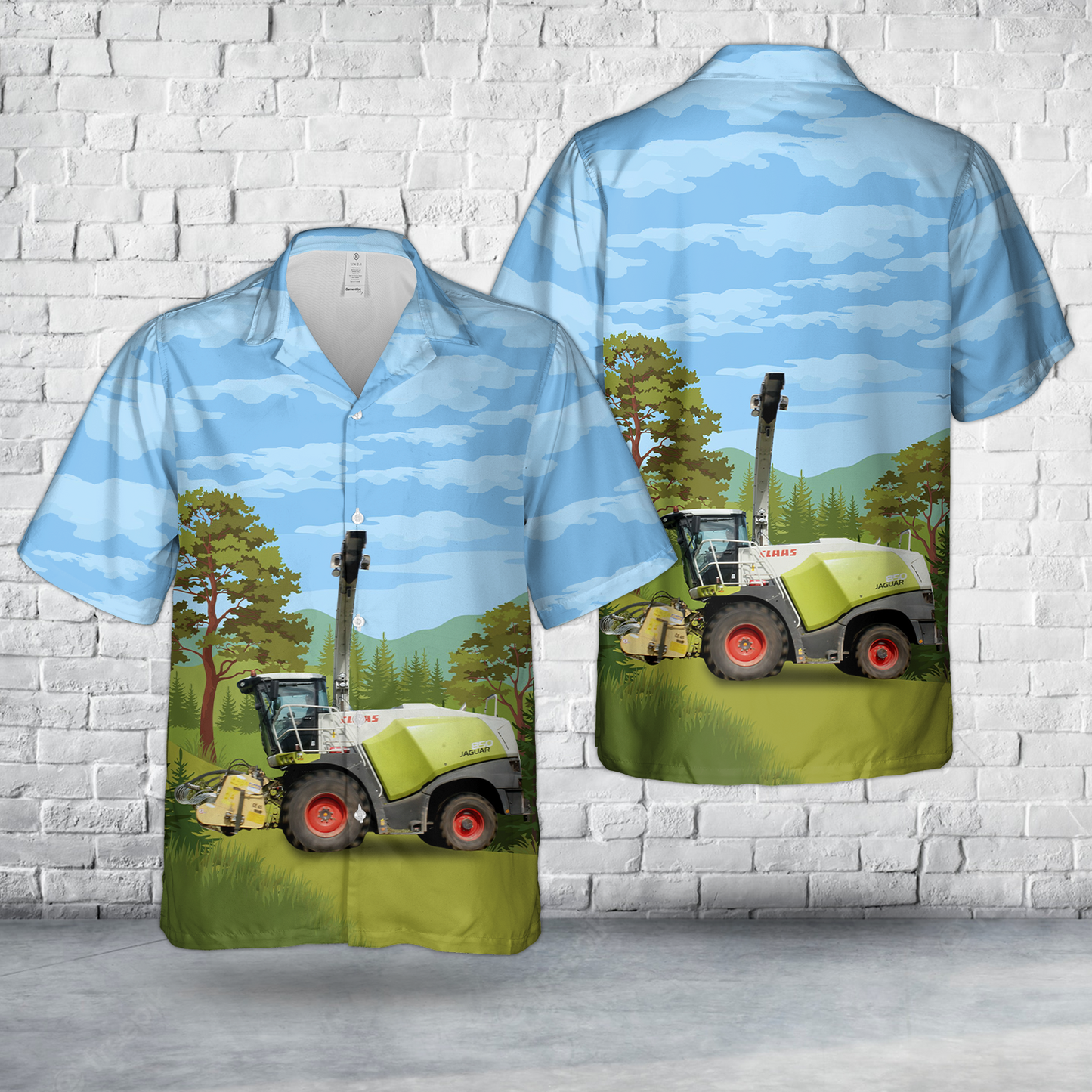 Claas Jaguar 850 Hawaiian Shirt