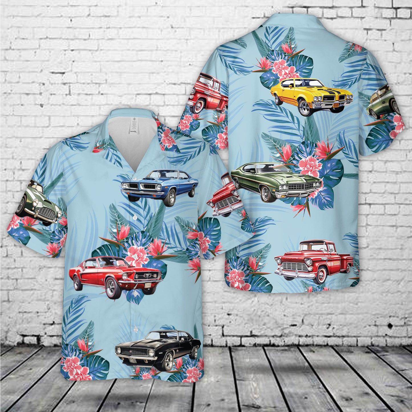 Classic Muscle Cars Hawaiian Shirt