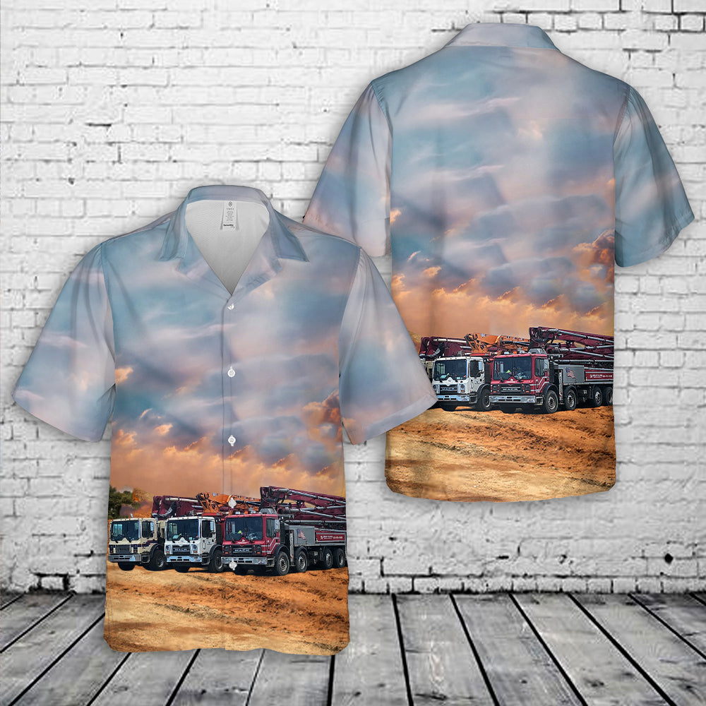 Concrete Pump Truck 2 Hawaiian Shirt