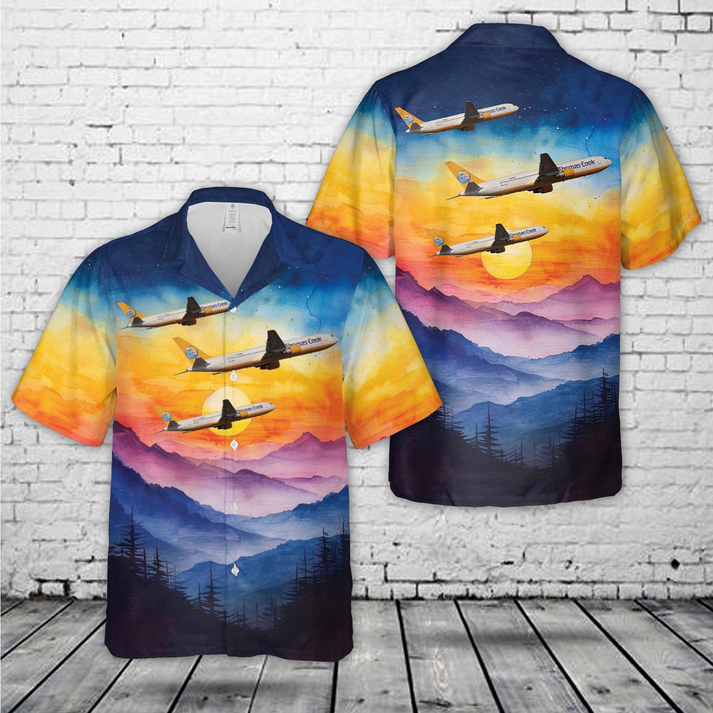 Condor Boeing 767-300ER Thomas Cook Livery Hawaiian Shirt