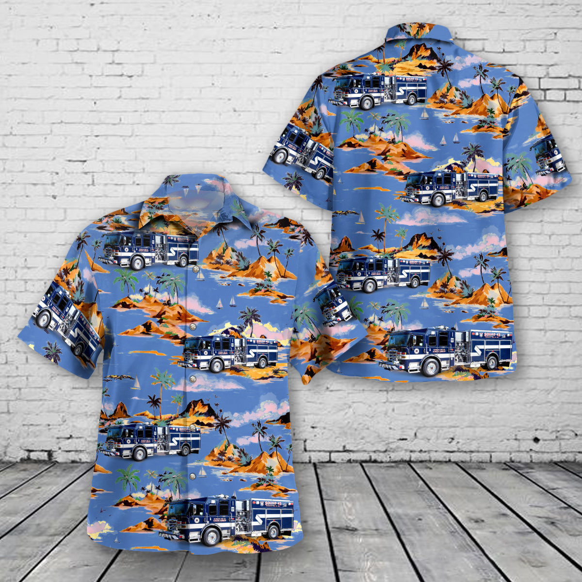 Conshohocken, Pennsylvania, Plymouth Fire Company Hawaiian Shirt