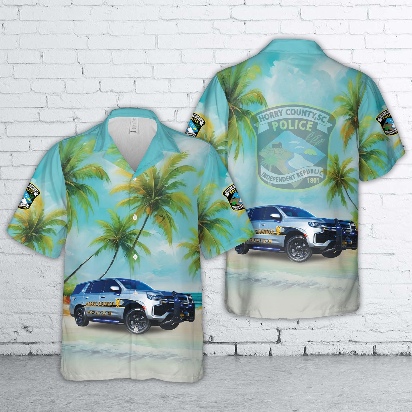 Conway, South Carolina, Horry County Police Department Hawaiian Shirt