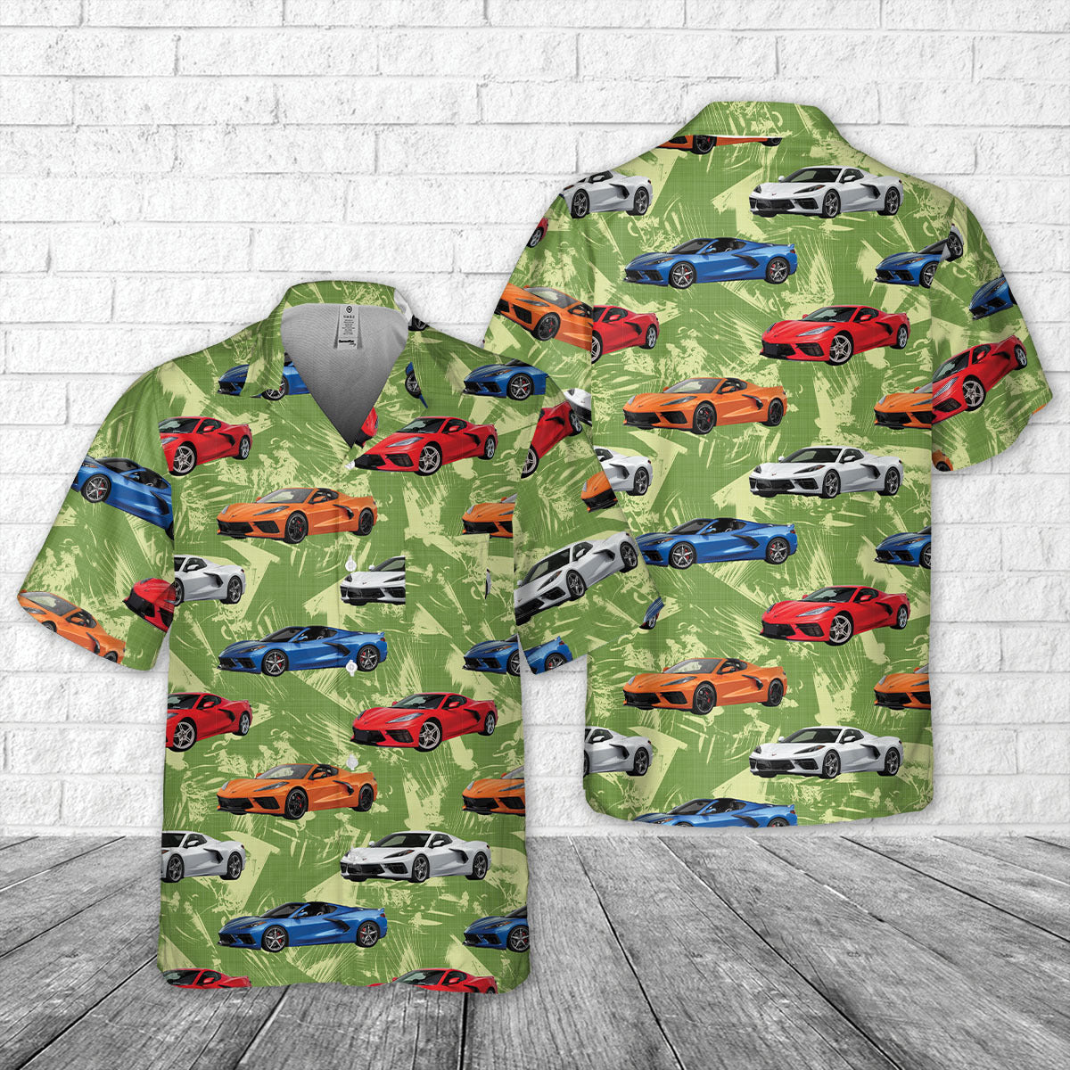 Corvette C8 2020 Pocket Hawaiian Shirt