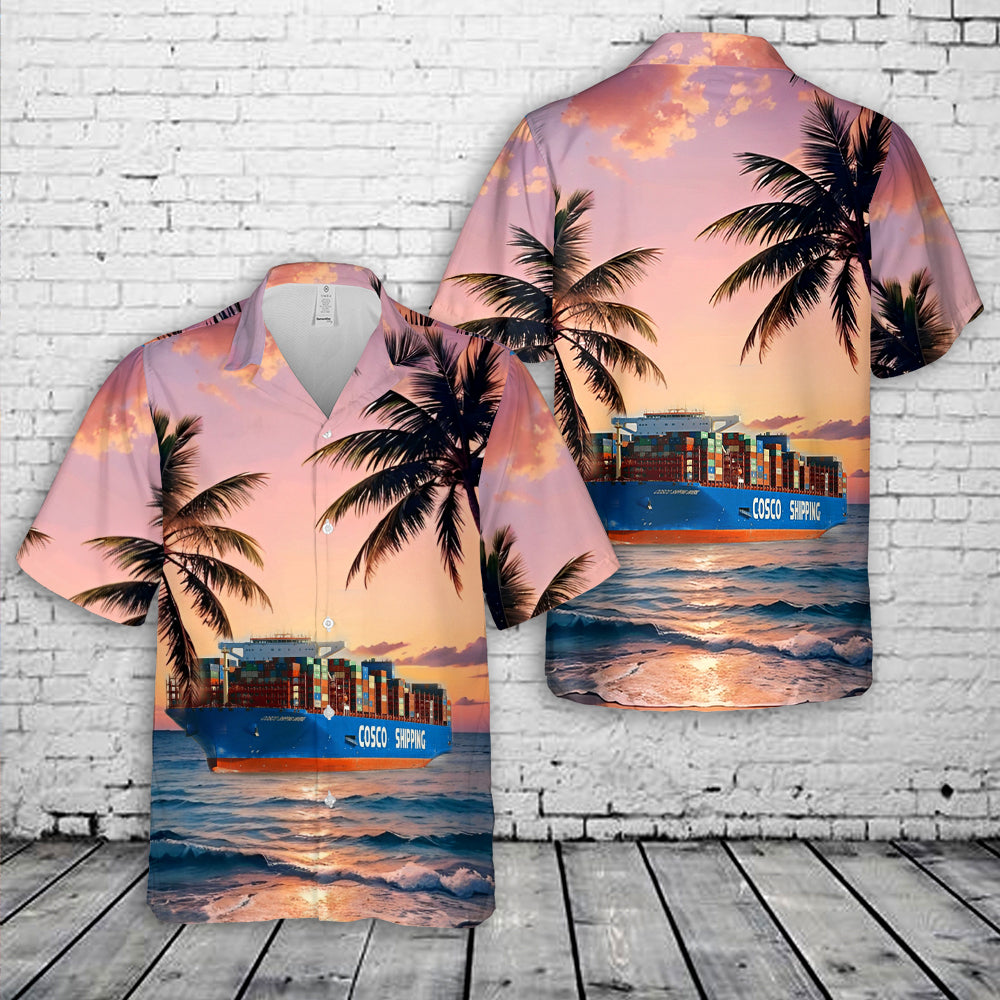 Cosco Container Ship Hawaiian Shirt