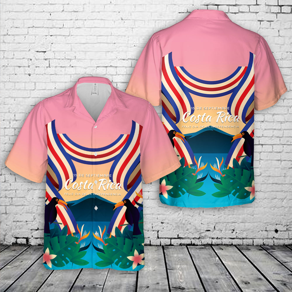 Costa Rica Independence Day Hawaiian Shirt