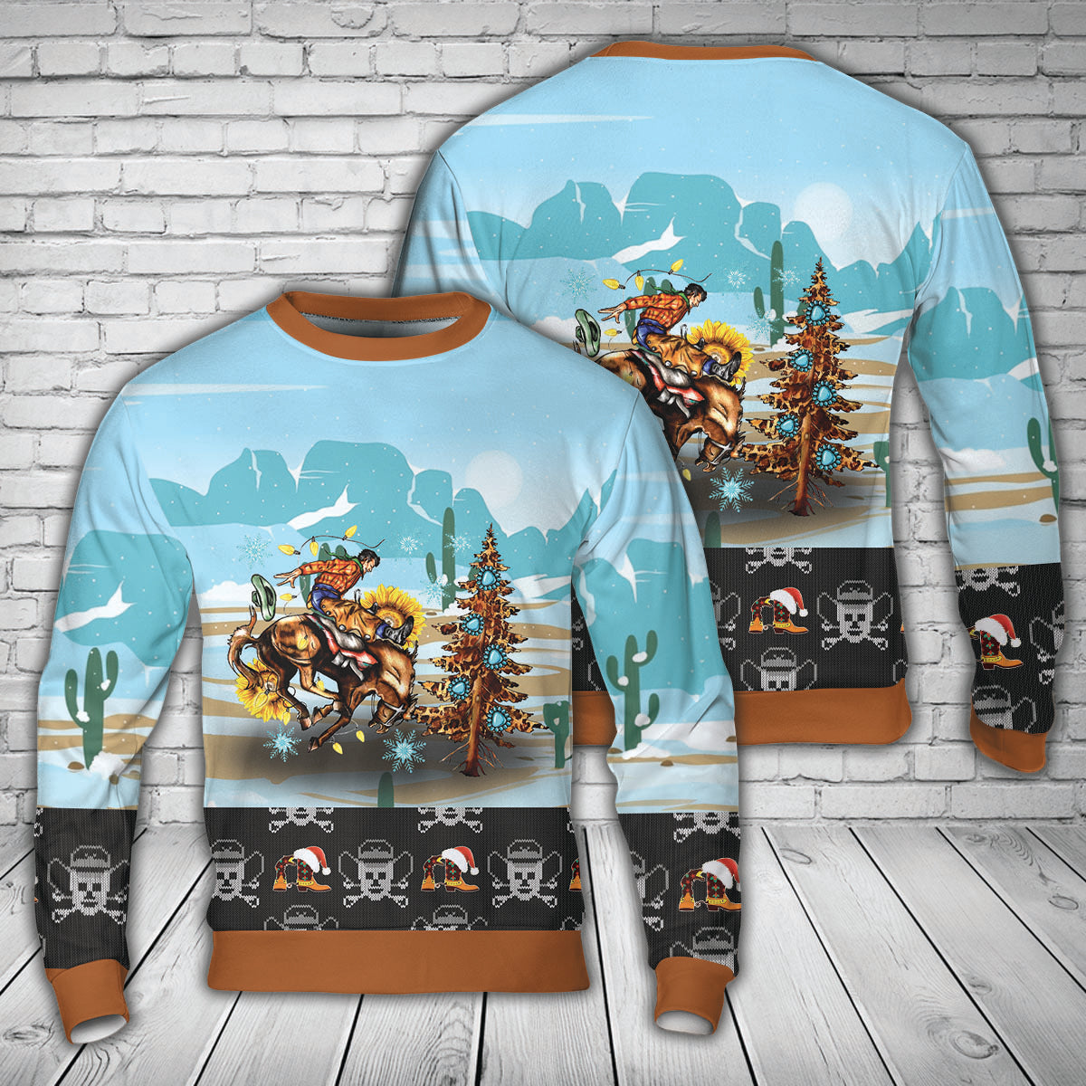 Cowboy Christmas Sweater