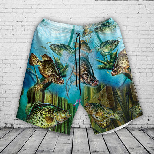 Crappie Fish Hawaiian Shorts