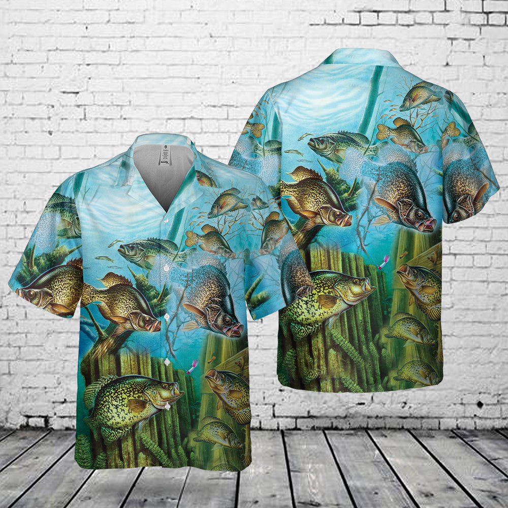 Crappie Fish Pocket Hawaiian Shirt