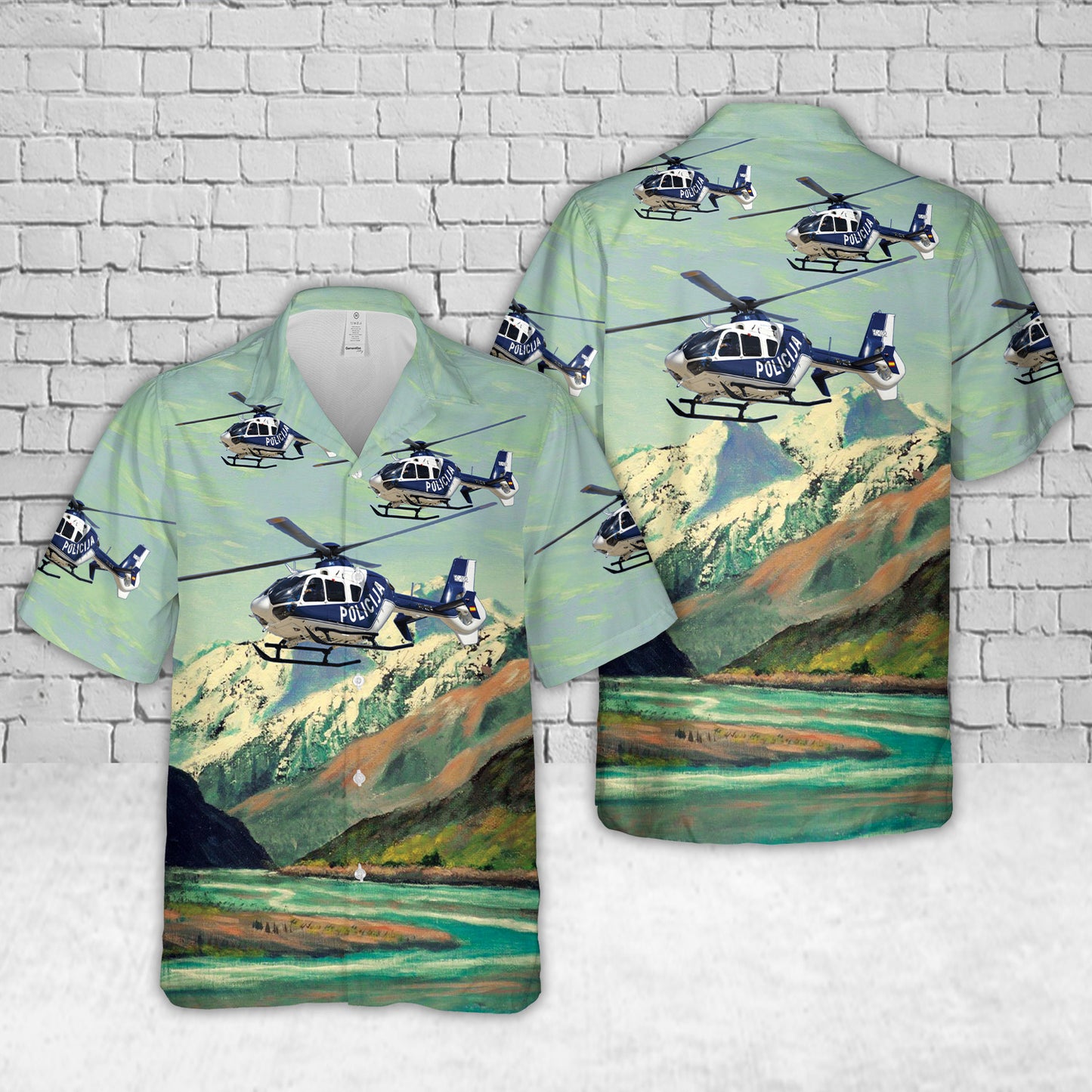 Croatia Police Eurocopter EC-135P-2+ Hawaiian Shirt