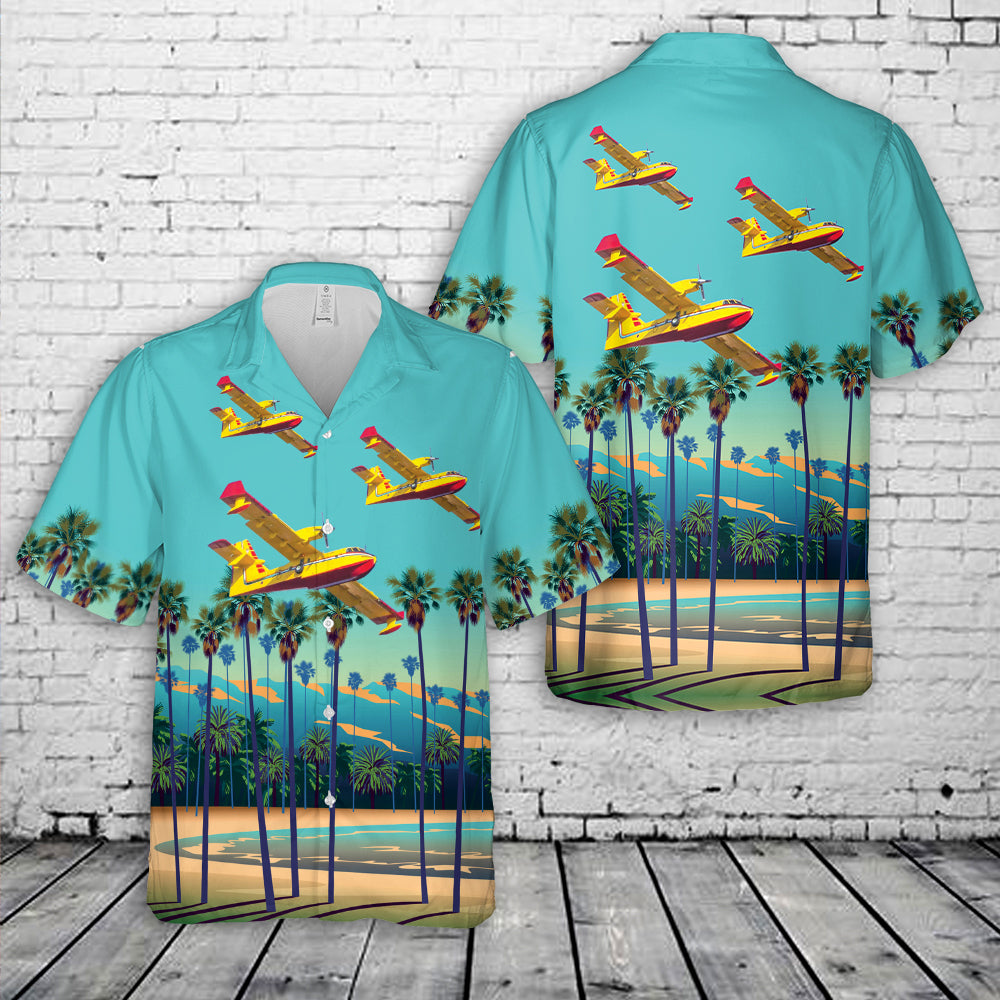 Croatian Air Force CL-415 Super Scooper firefighting aircraft Hawaiian Shirt