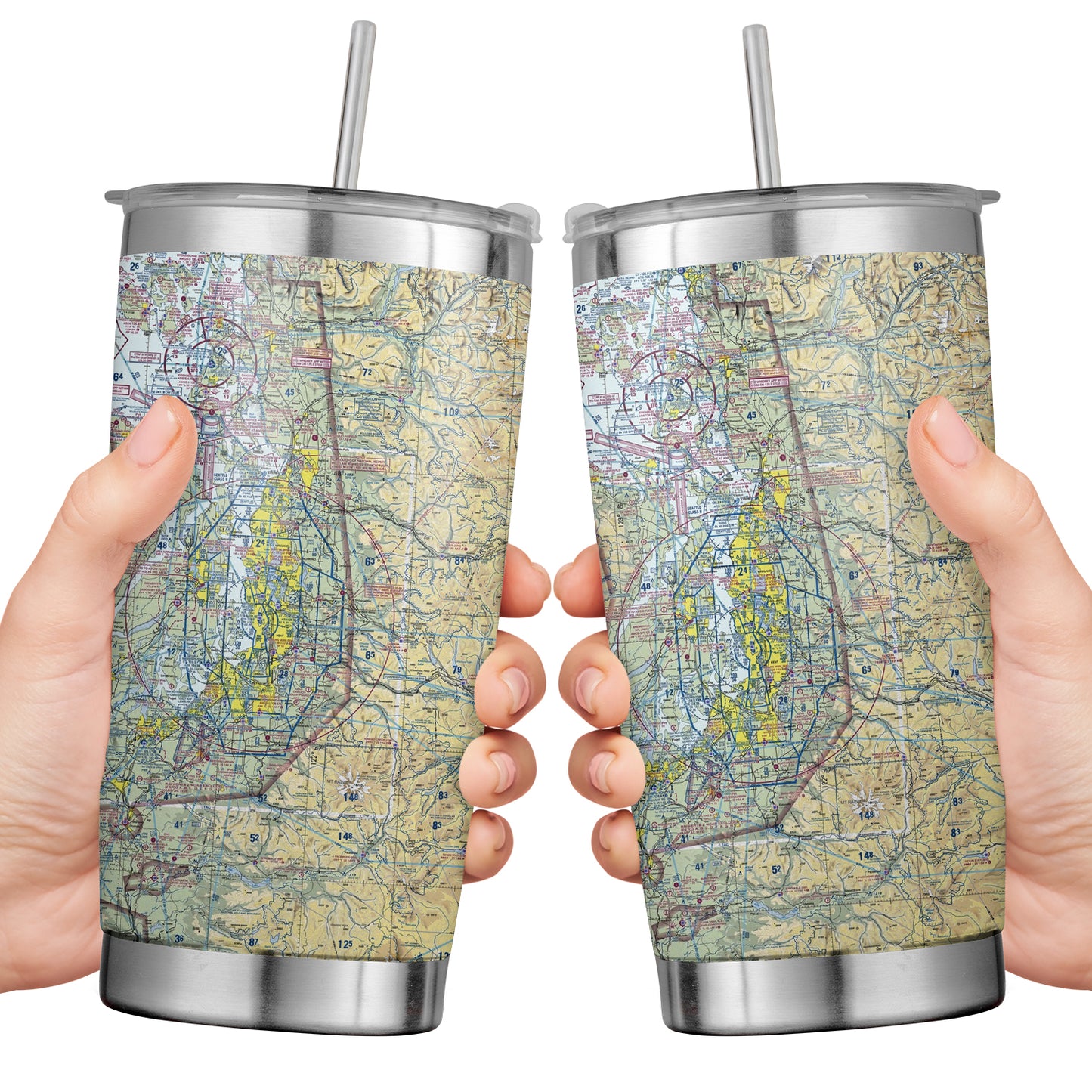 Custom Aviation Sectional Stainless Steel Tumbler