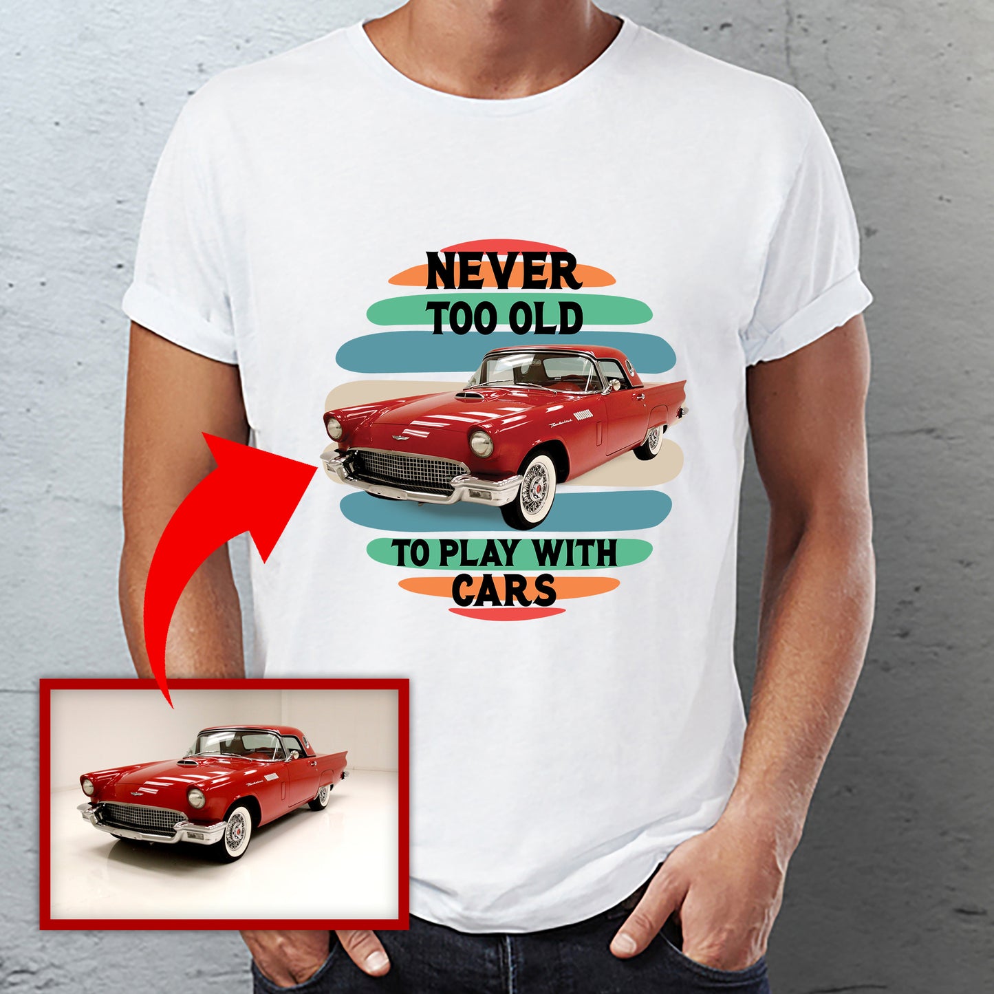 Custom Ford Thunderbird Classic Unisex T-Shirt Gildan 5000 (Made In US) NLMP0606PT07