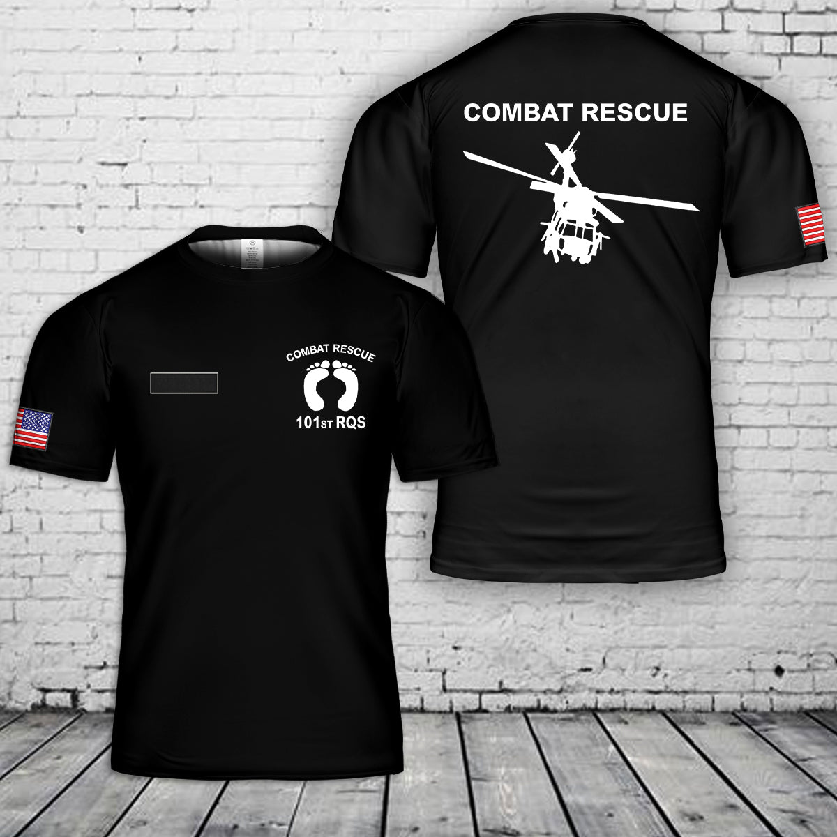 Custom Name 101st Combat Rescue Shirt HH-60 Shirt CSAR T-Shirt 3D