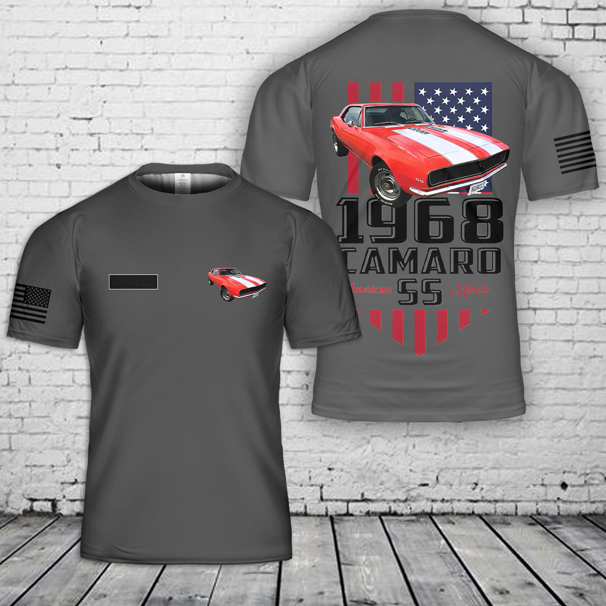 Custom Name 1968 Camaro SS T-Shirt 3D