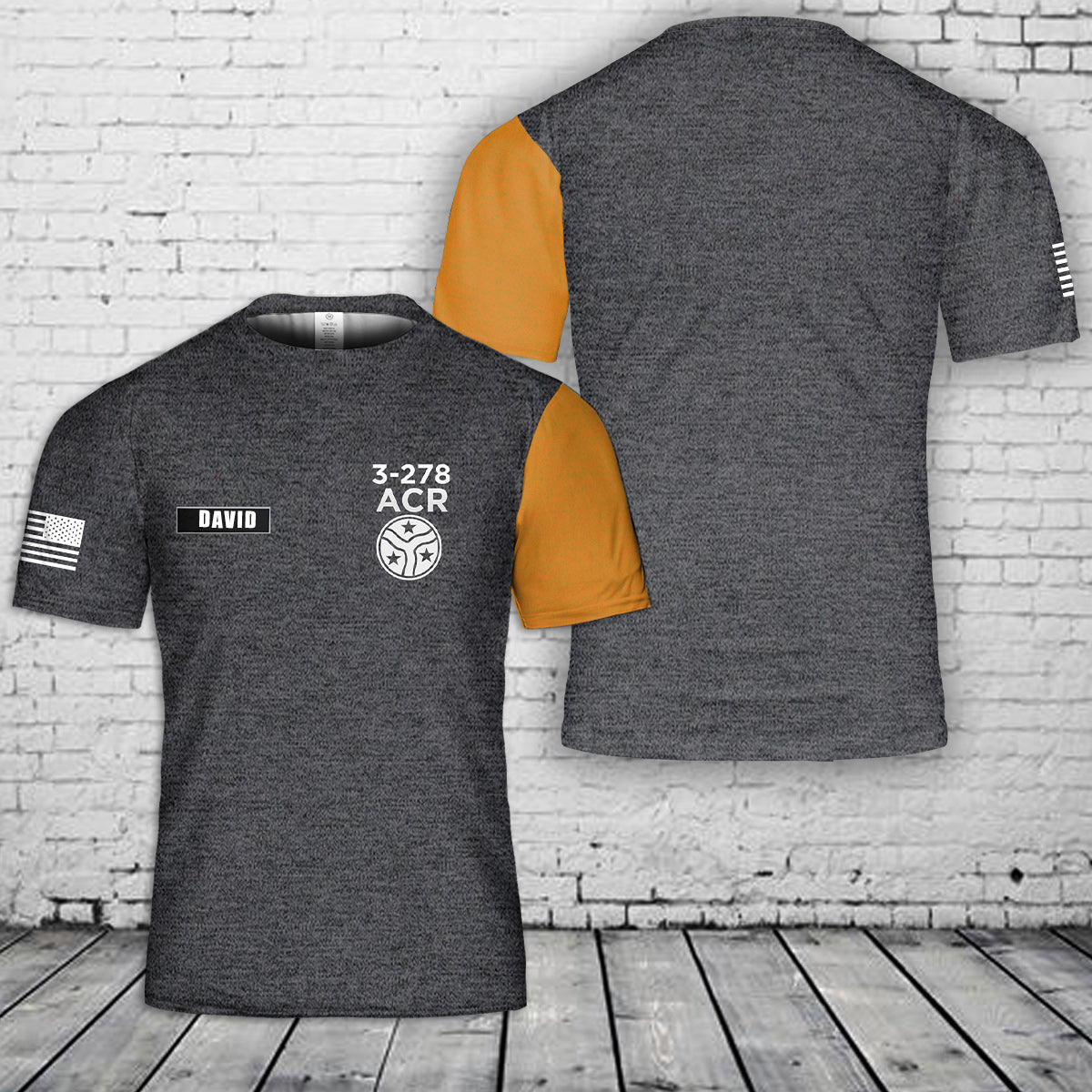 Custom Name 3-278th ACR 3D T-Shirt