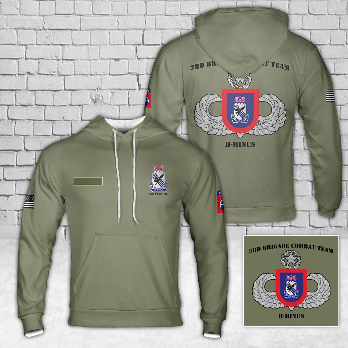 Custom Name 3 BCT 82ABN DIV Hoodie 3D