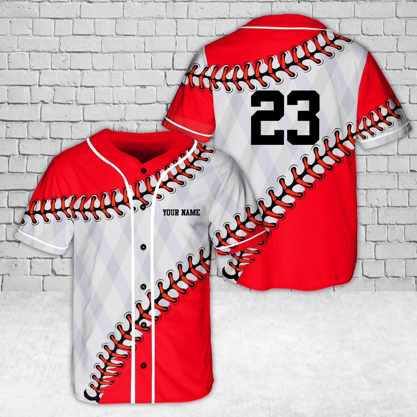 Custom Name And Number Baseball Jersey
