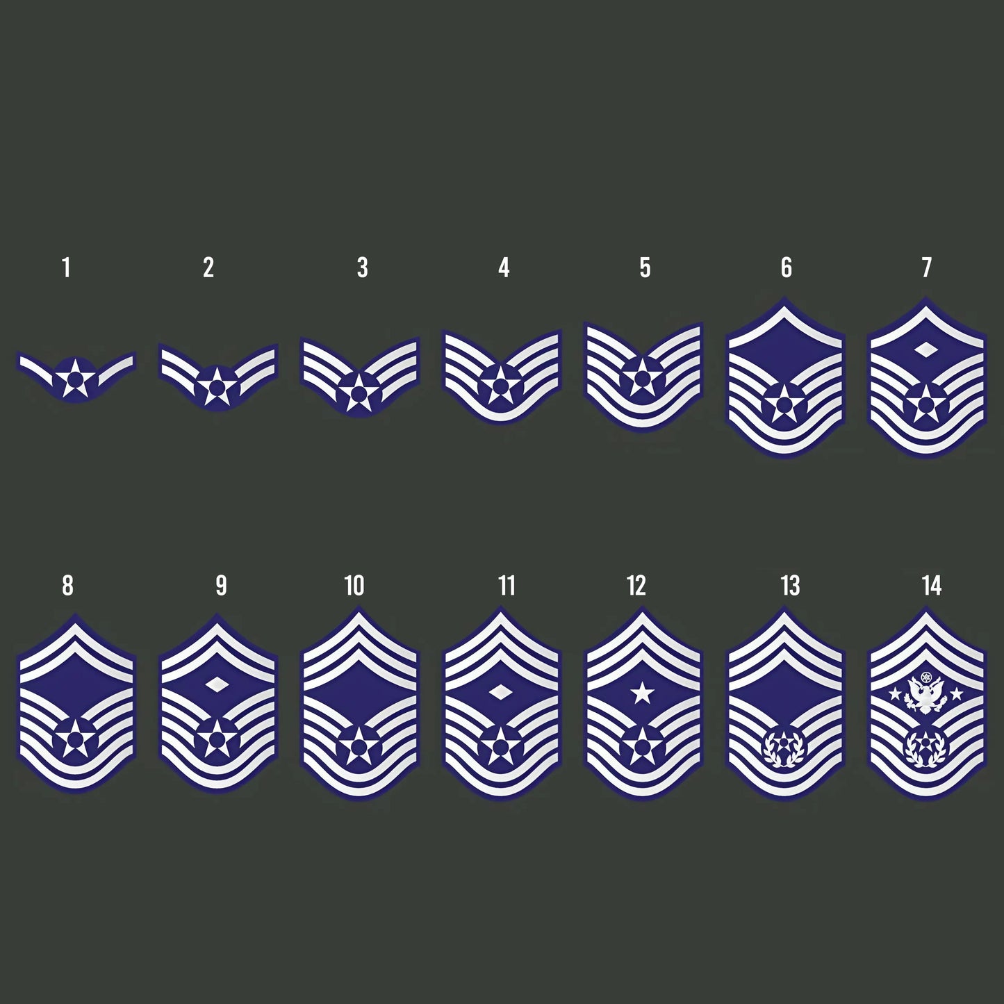 Custom Name, Rank, Unit, Location/Base, Year US Air Force Custom Shape Photo Night Light