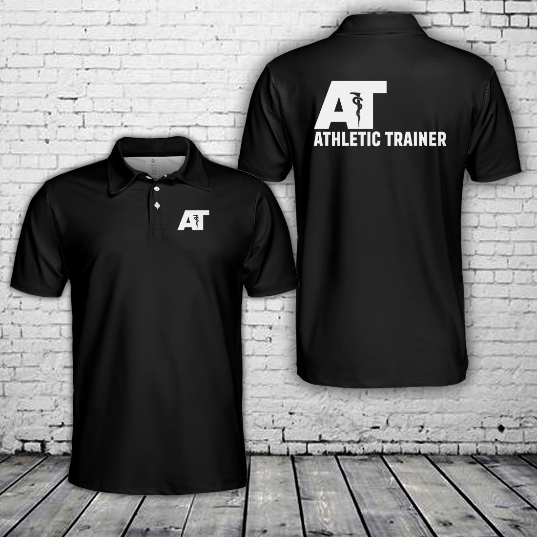 Custom Name Athletic Trainer Polo Shirt