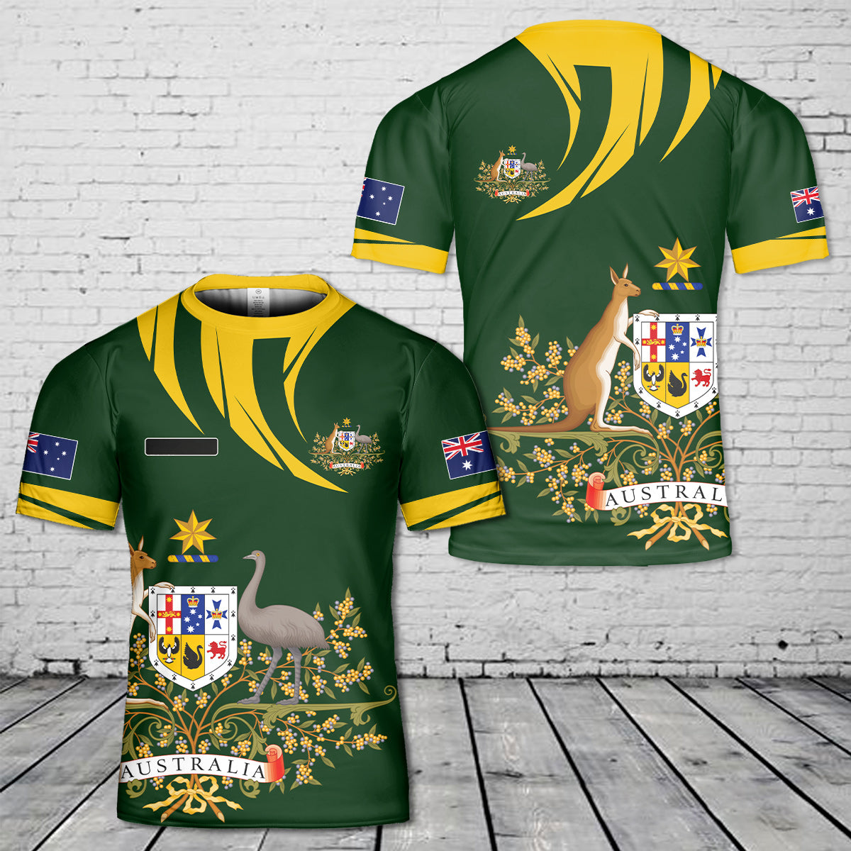 Custom Name Australia Day 3 T-Shirt 3D