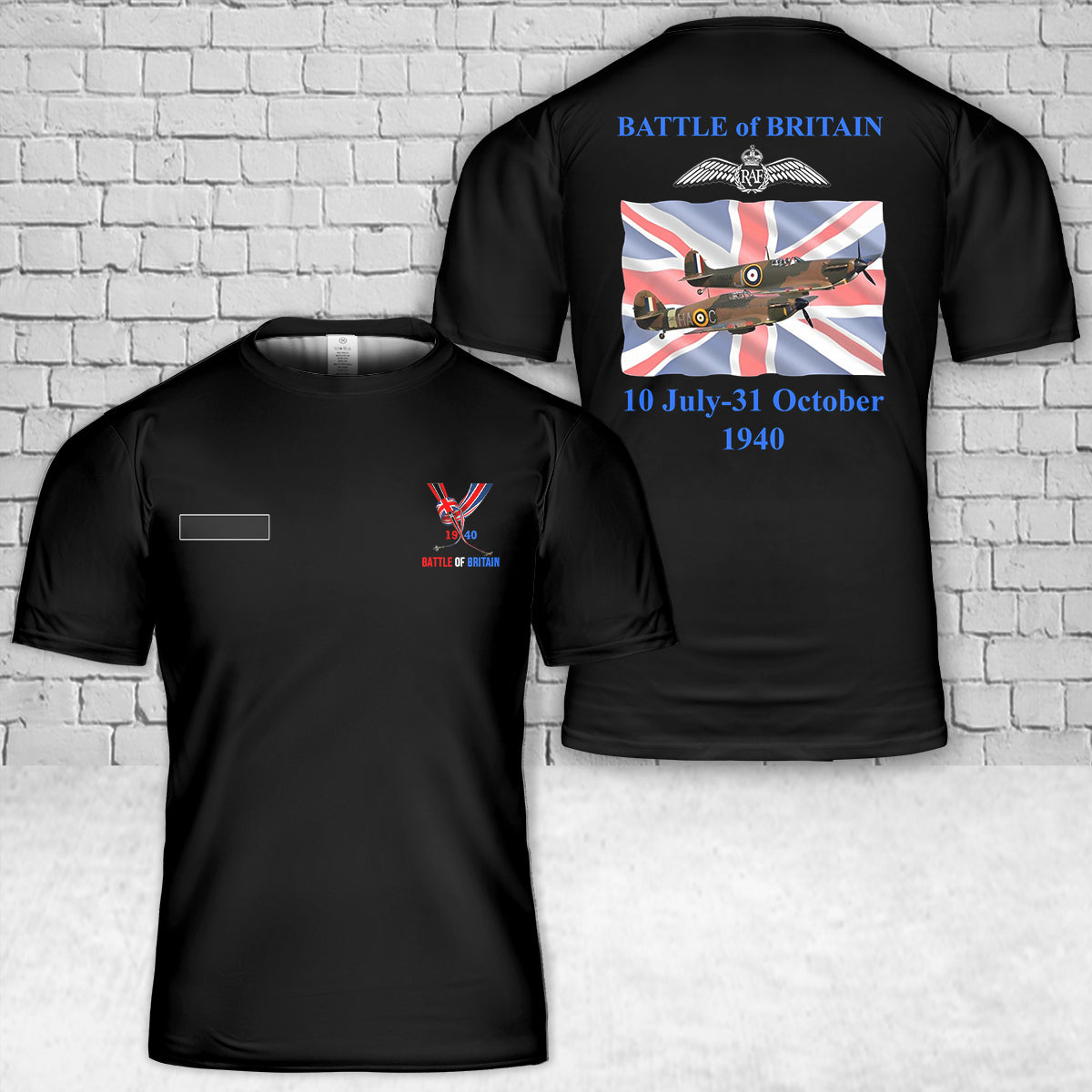 Custom Name Battle Of Britain T-Shirt 3D