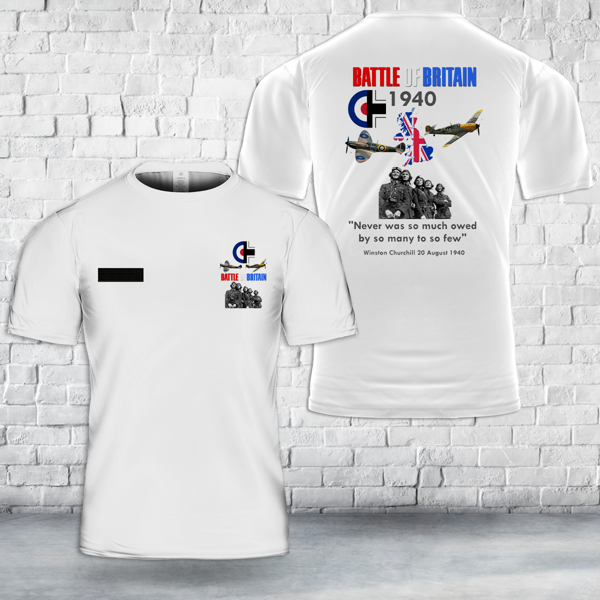 Custom Name Battle of Britain 1940 T-Shirt 3D