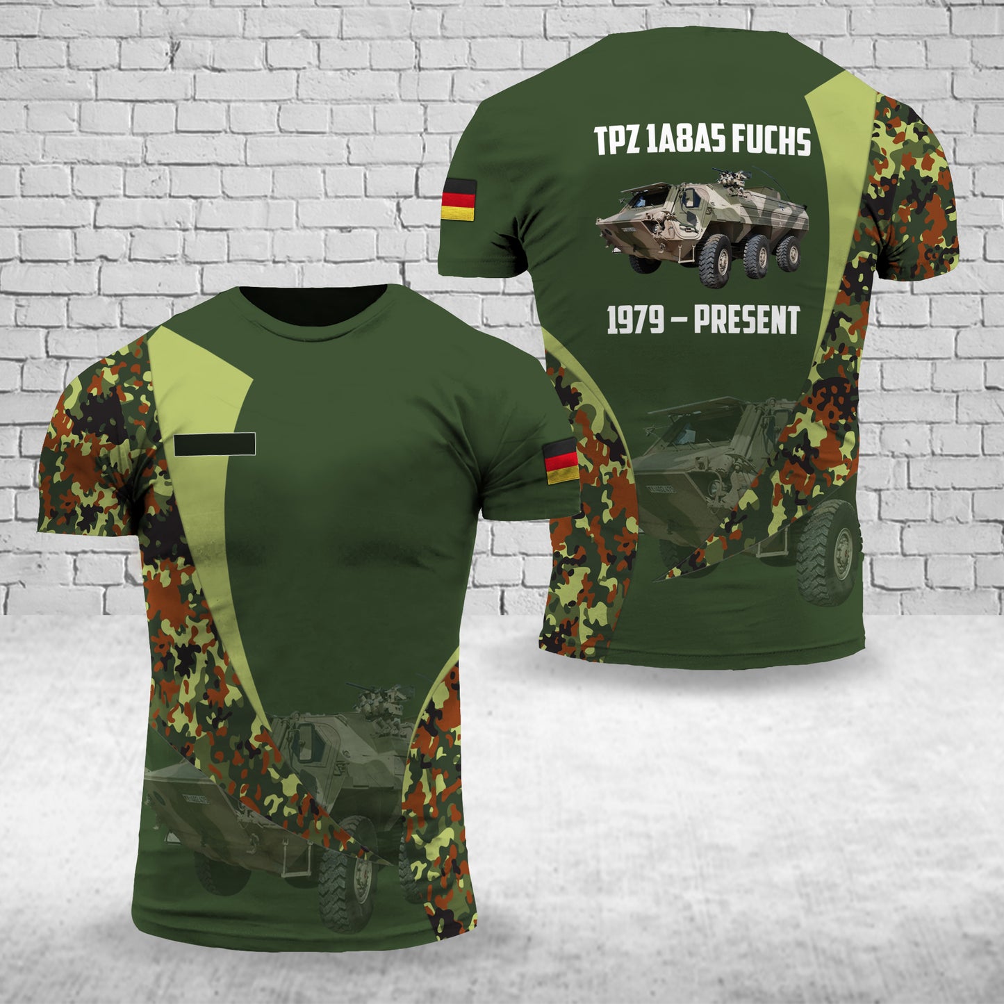 Custom Name Bundeswehr TPz 1A8A5 Fuchs T-Shirt 3D