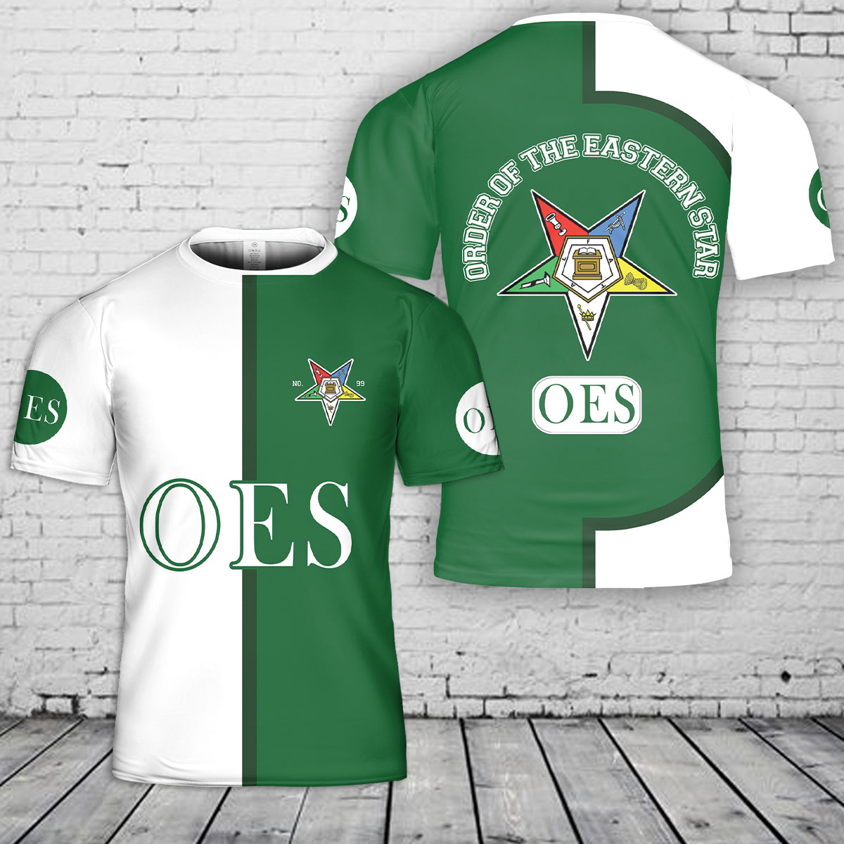 Custom Name Chapter Name Order of the Eastern Star OES 3D T-Shirt