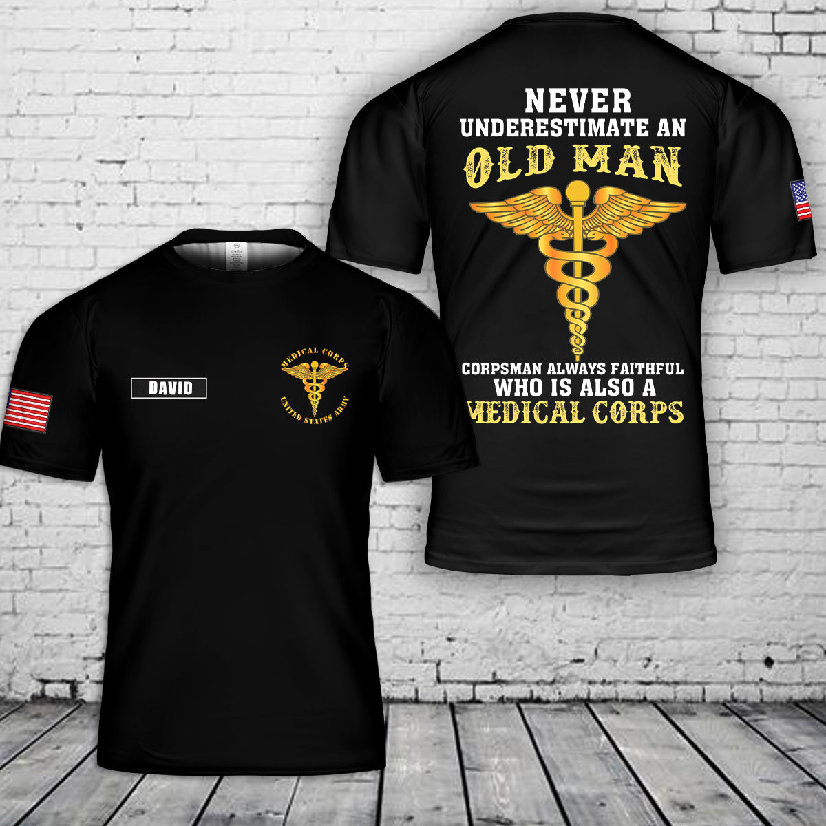 Custom Name Corpsman 3D T-Shirt