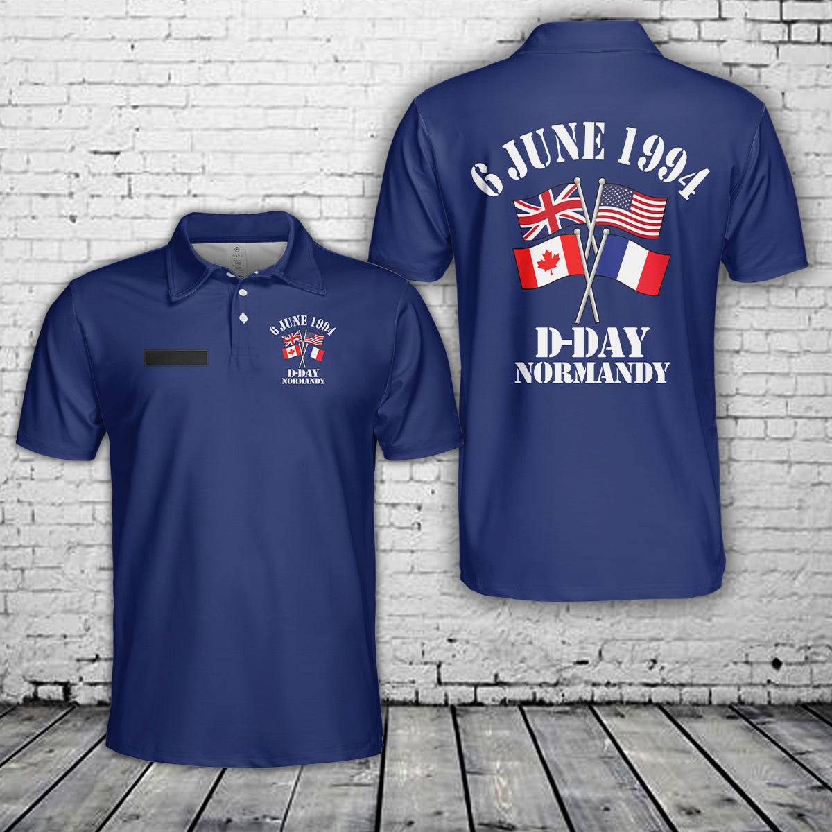 Custom Name D-Day - Normandy 6 june 1944 Polo Shirt