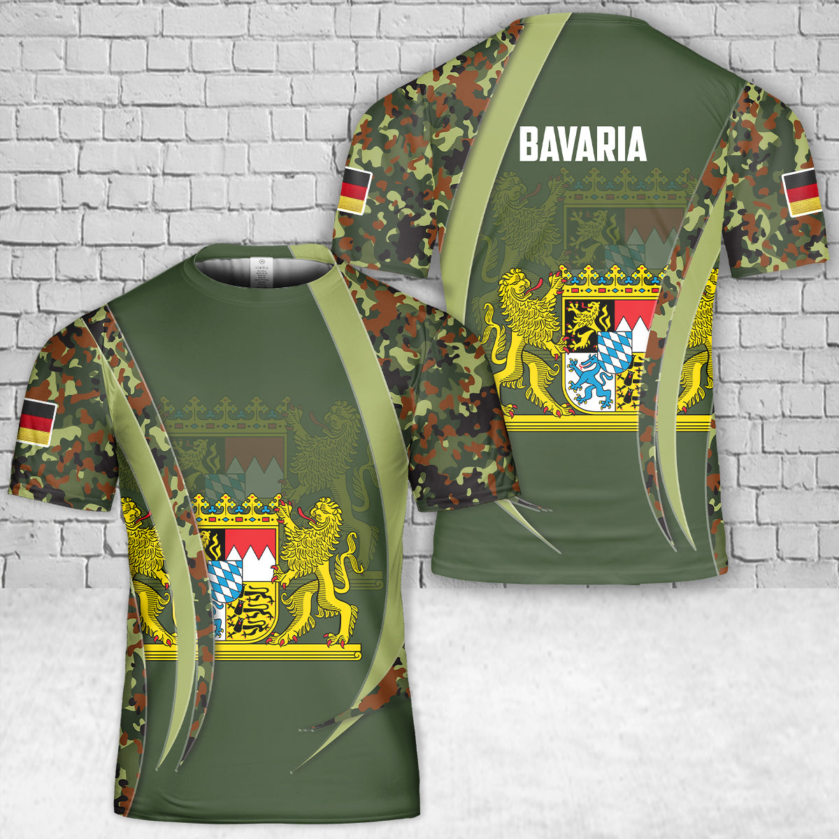 Custom Name Germany Bavaria T-Shirt 3D