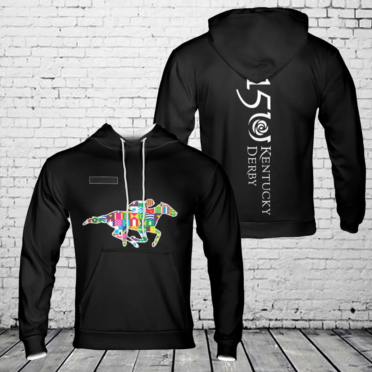 Custom Name Kentucky Derby 150 Jockey Silks Hoodie 3D