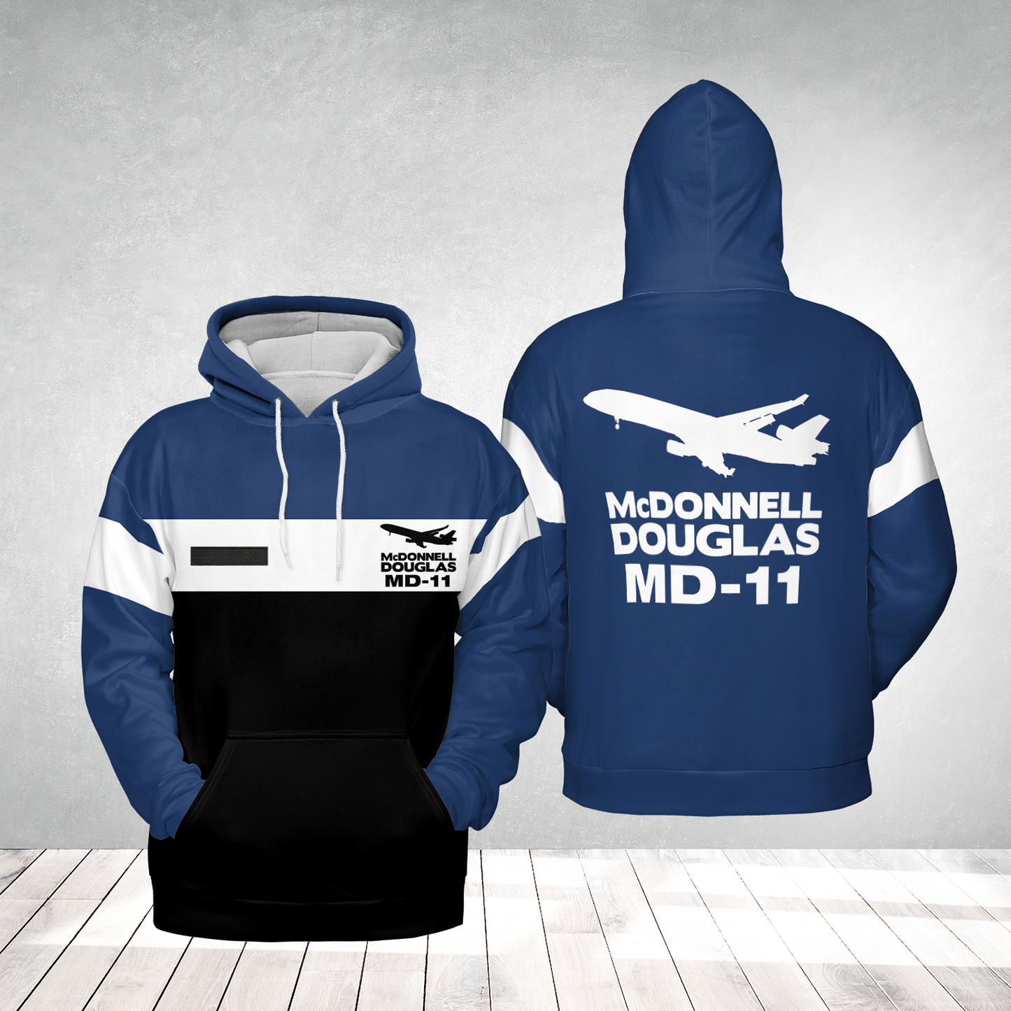 Custom Name McDonnell Douglas MD-11 Hoodie 3D