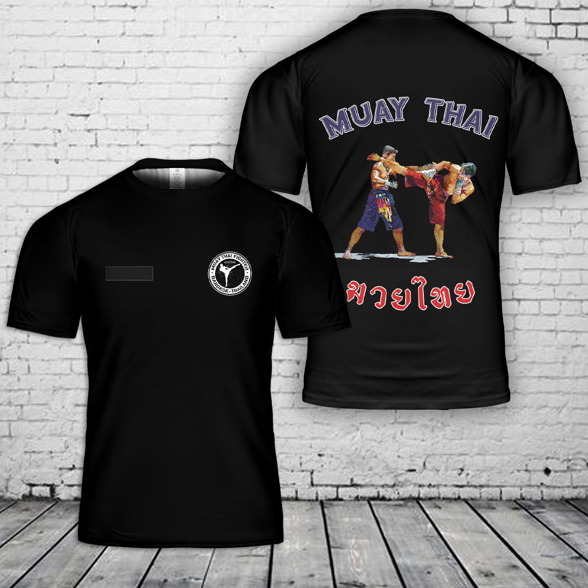 Custom Name Muay Thai Bangkok T-Shirt 3D
