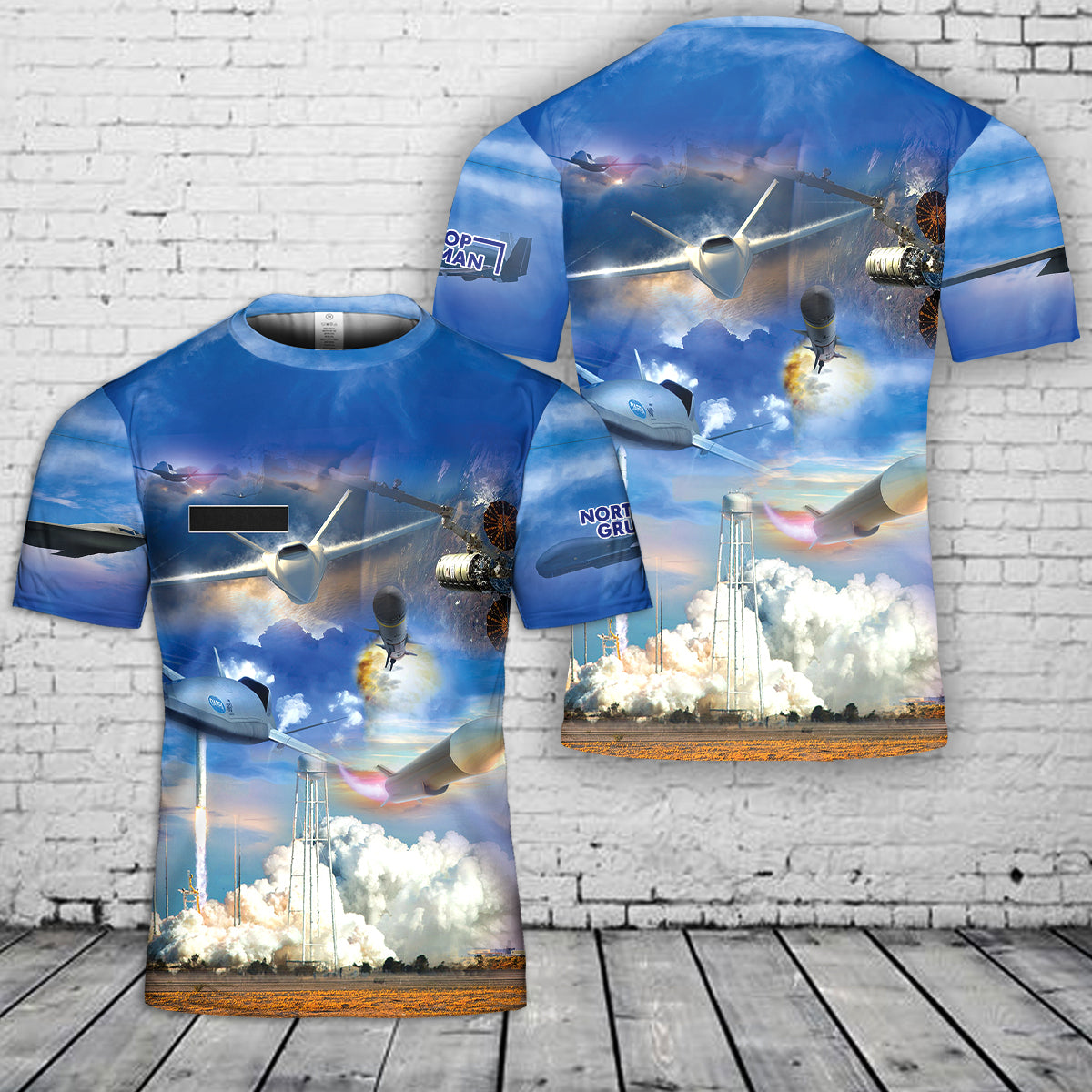 Custom Name Northrop Grumman T-Shirt 3D