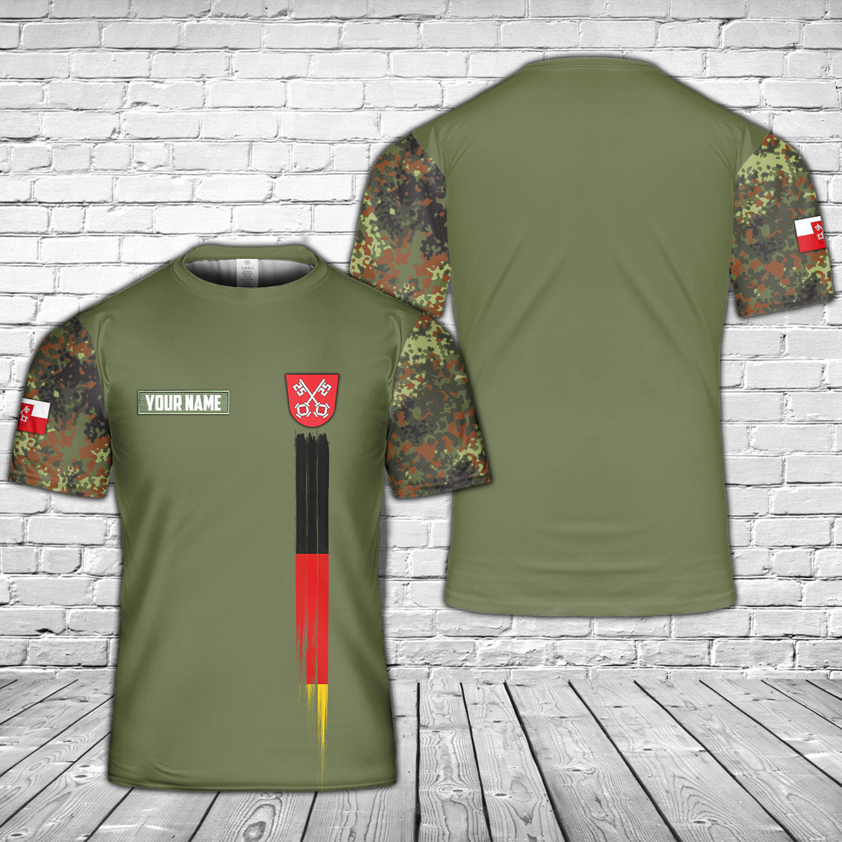 Custom Name Regensburg Bavaria Germany T-Shirt 3D