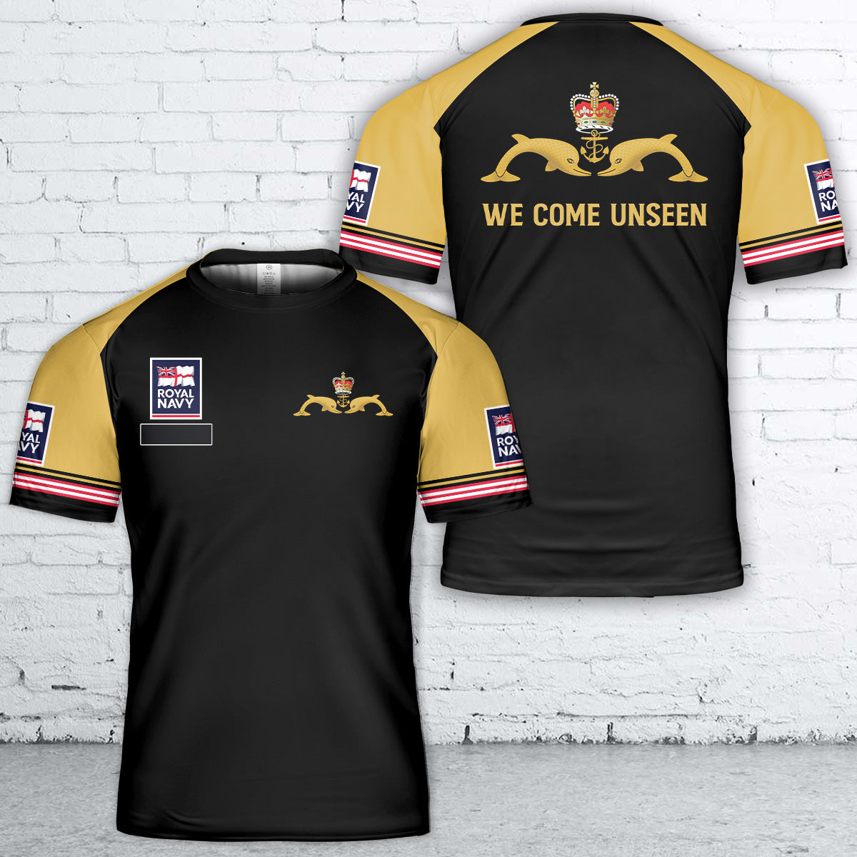 Custom Name Royal Navy Submarine Service T-Shirt 3D