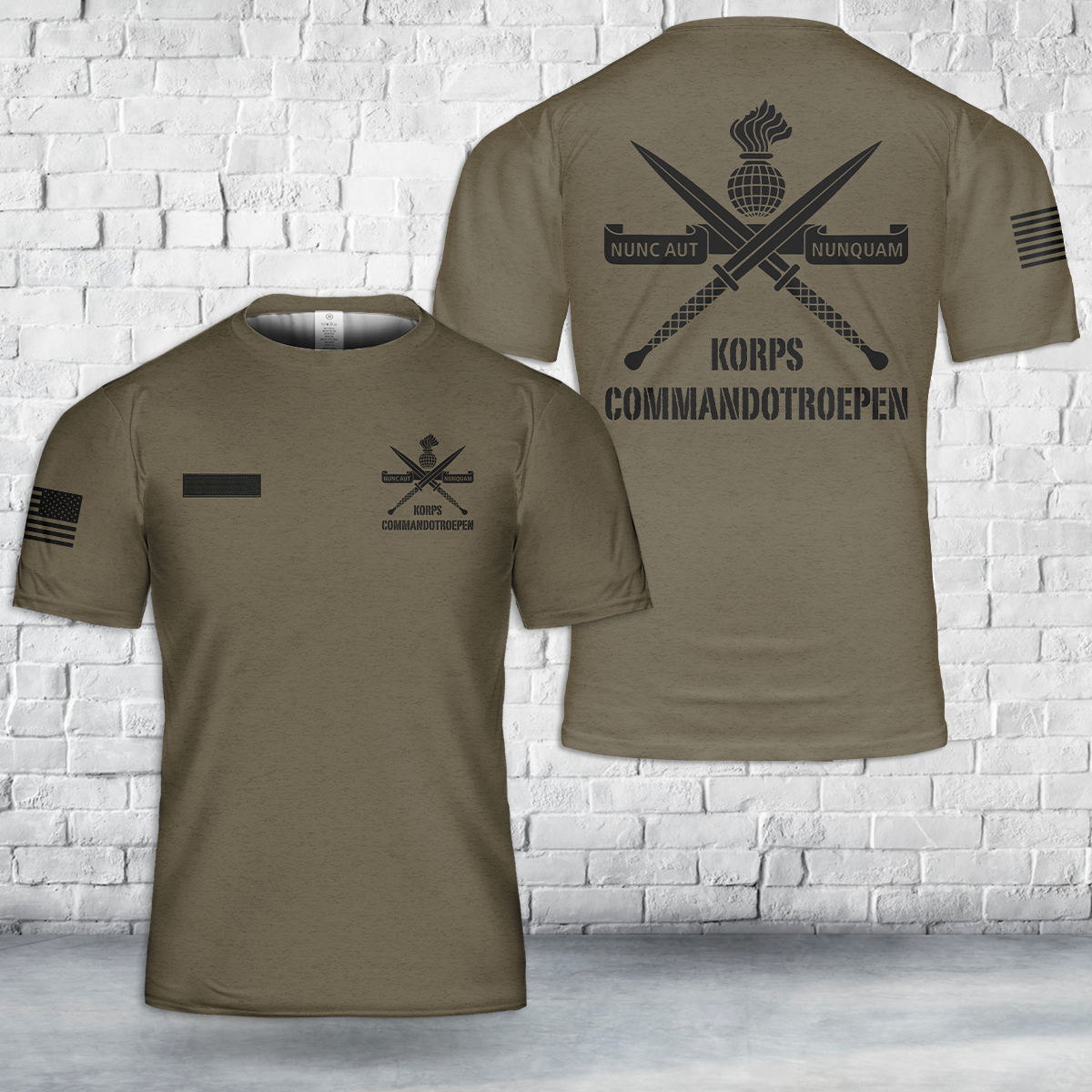 Custom Name Royal Netherlands Army Dutch Special Forces Korps Commandotroepen KCT T-Shirt 3D