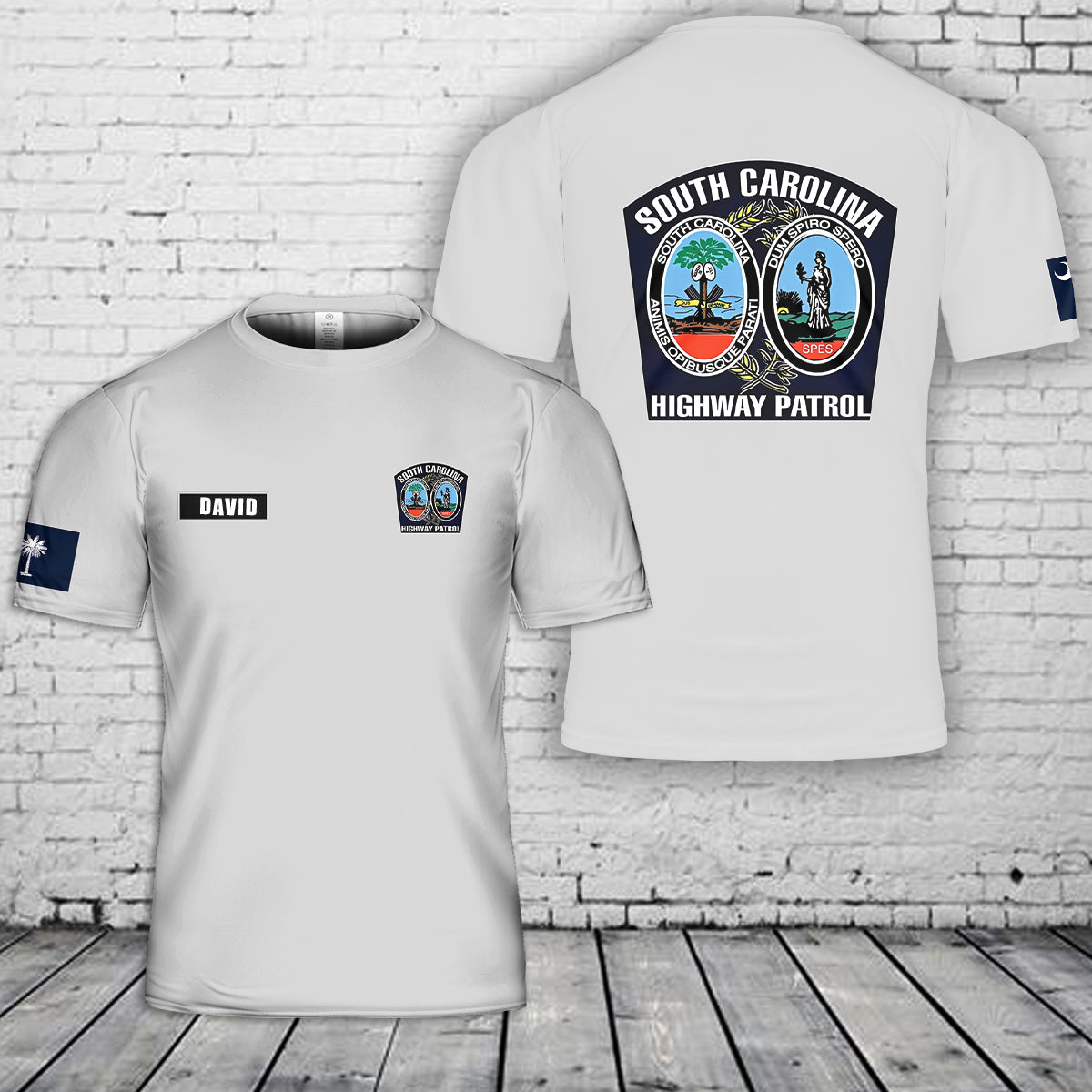 Custom Name South Carolina Highway Patrol 3D T-Shirt