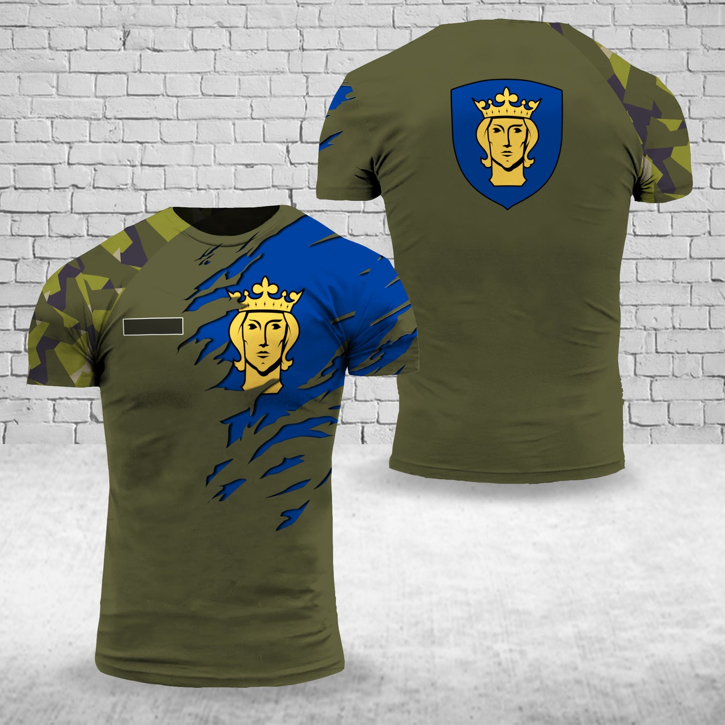 Custom Name Sweden Stockholm T-Shirt 3D