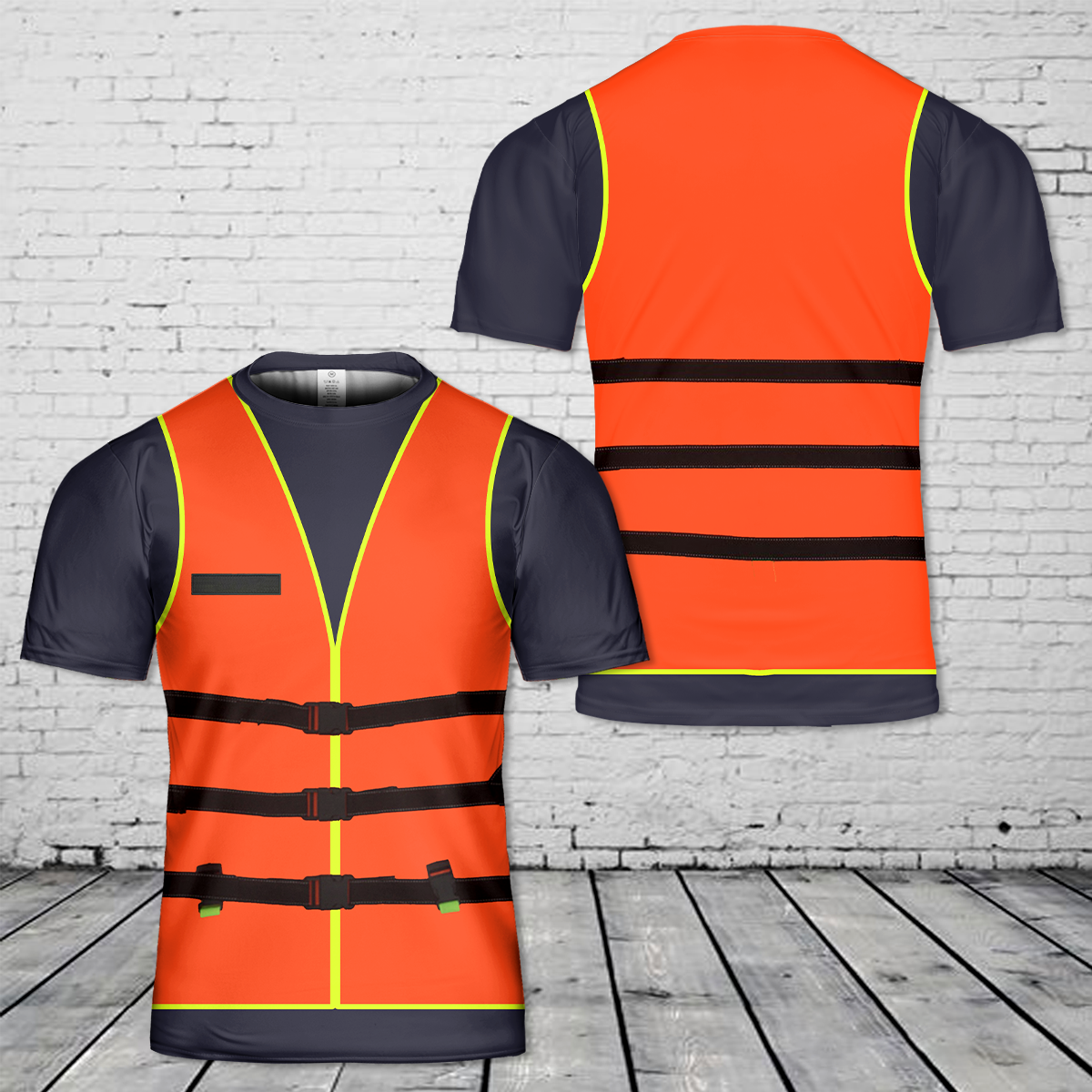 Custom Name Swimming Life Jacket T-Shirt 3D
