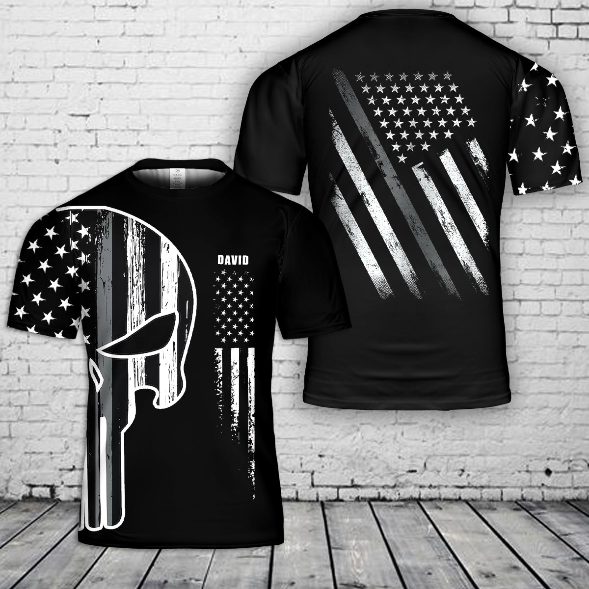 Custom Name Thin Grey Line Correctional Officer 3D T-Shirt