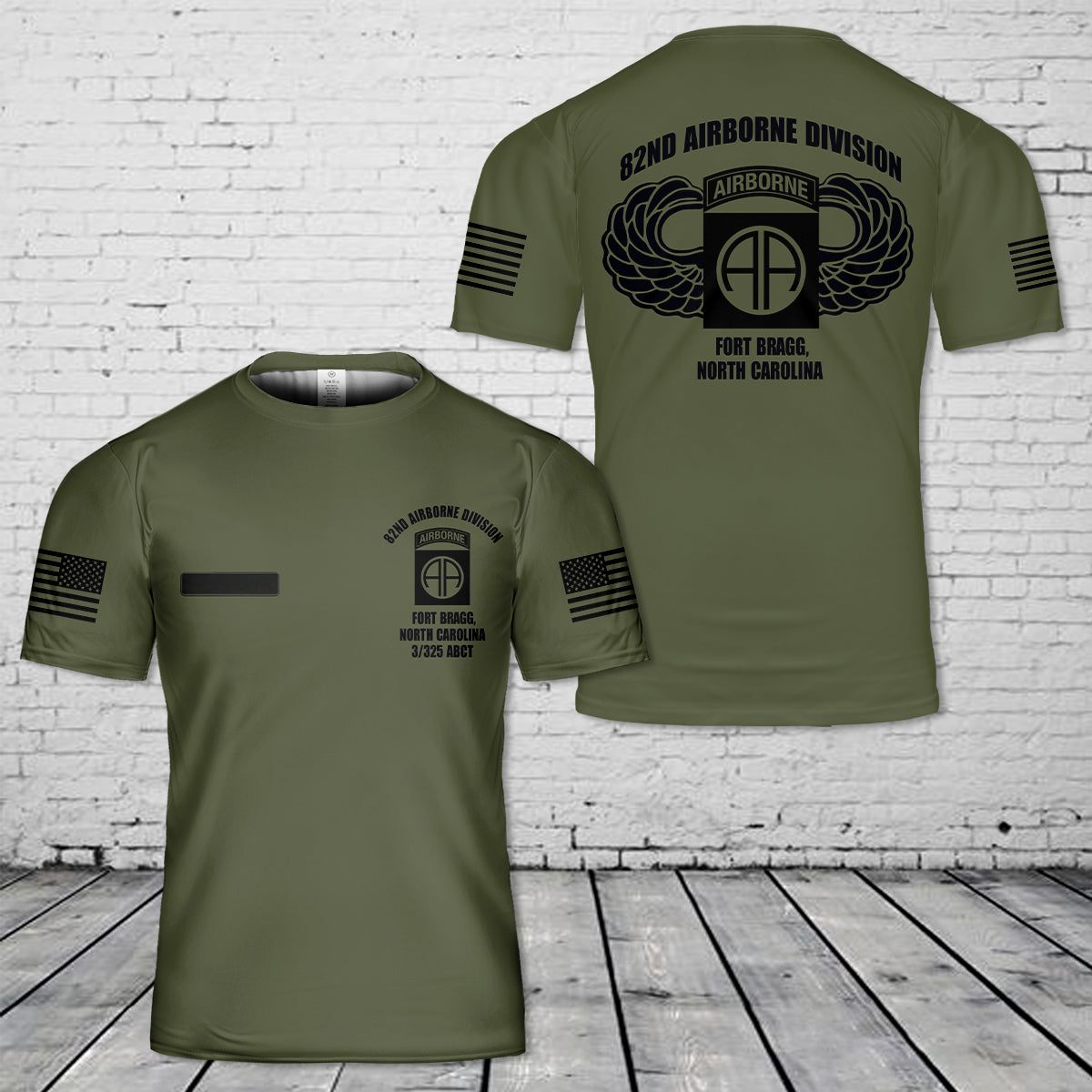 Custom Name US 82nd Airborne 3D T-Shirt
