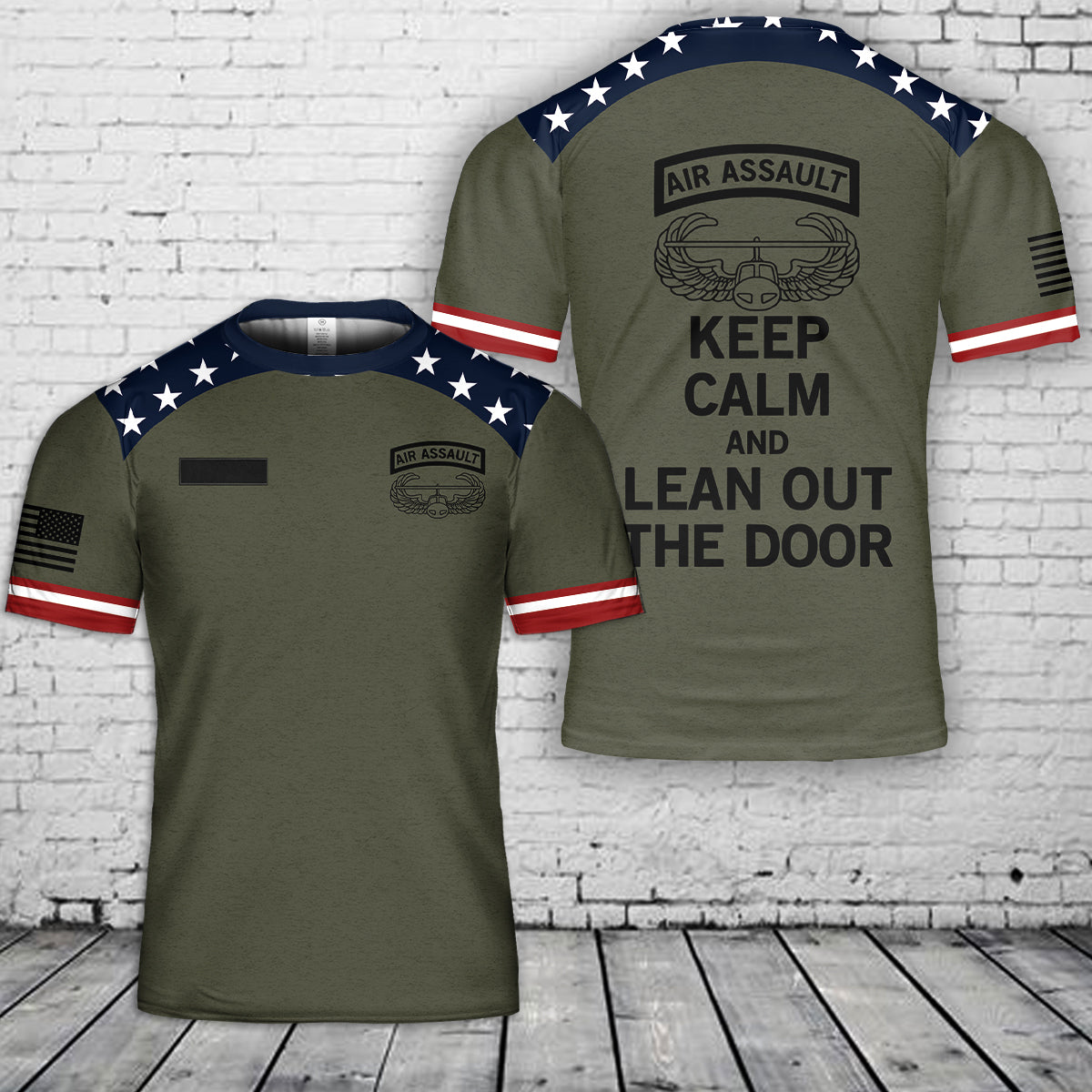 Custom Name US ARMY Air Assault, 4th Of July T-Shirt 3D