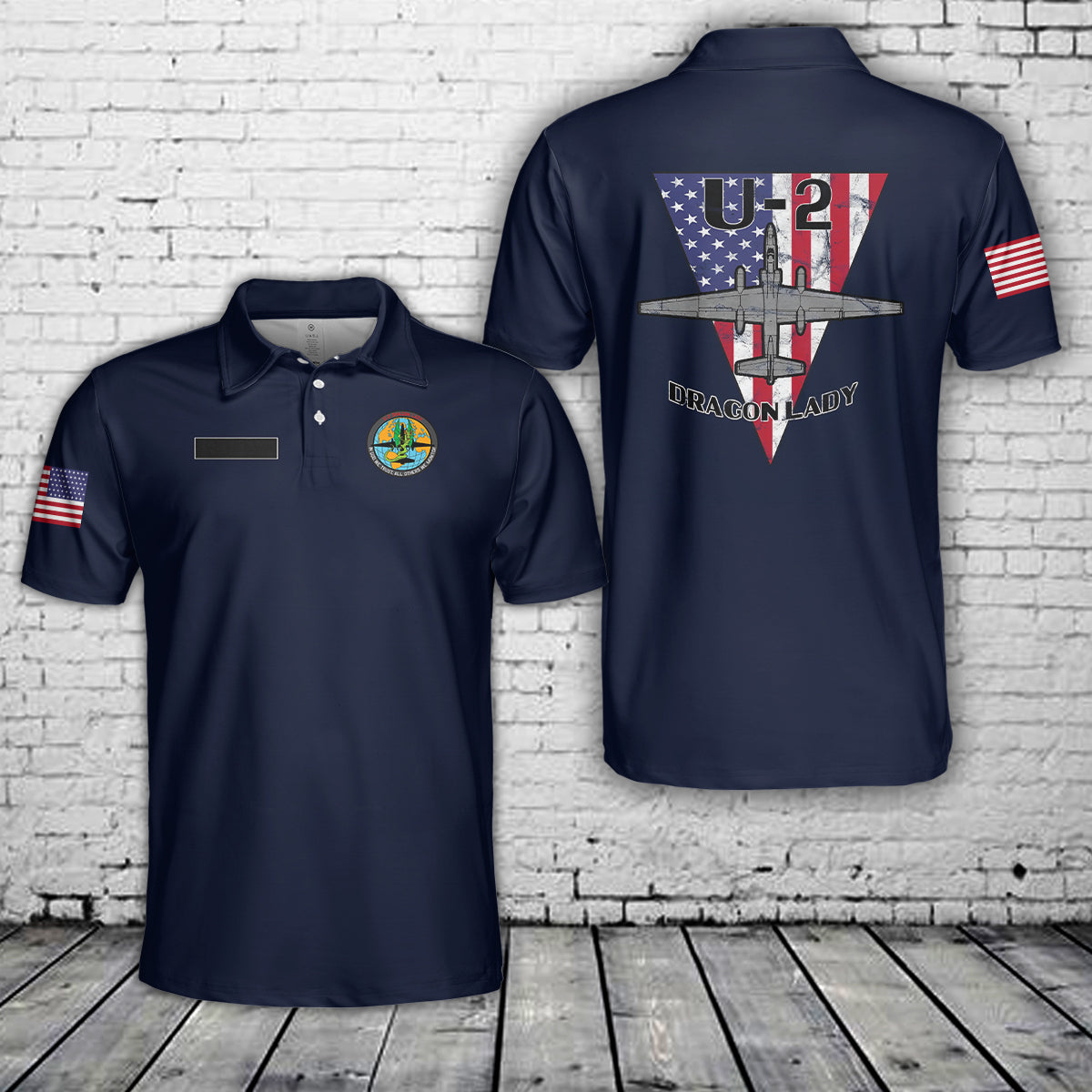 Custom Name US Air Force U-2S Dragon Lady Polo Shirt