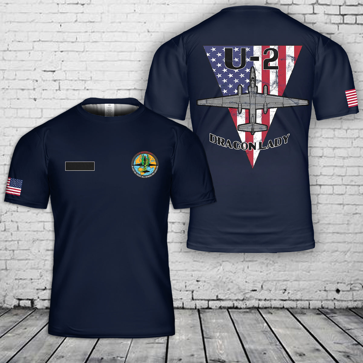 Custom Name US Air Force U-2S Dragon Lady T-Shirt 3D